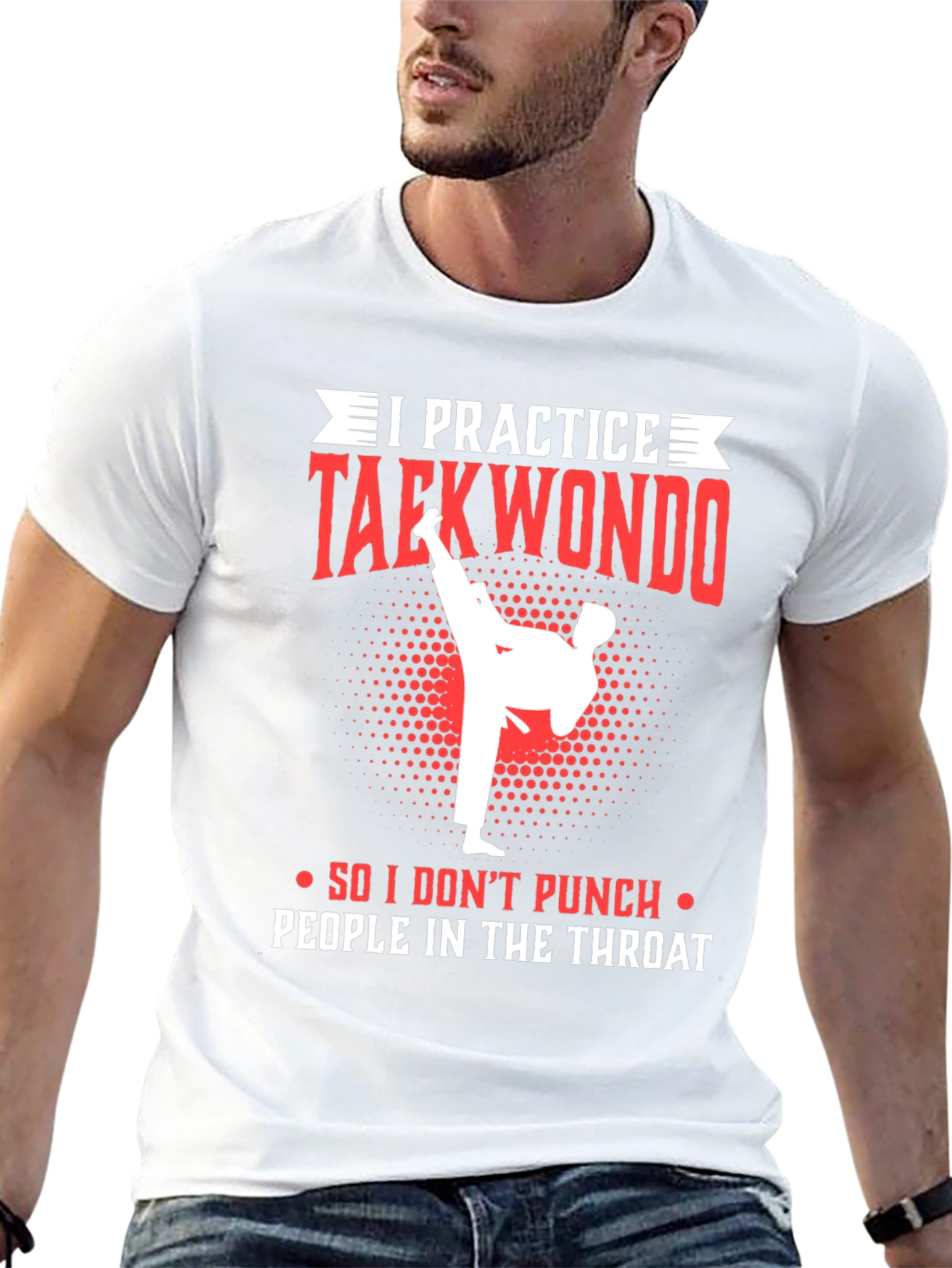 Taekwondo Practice T-Shirt - Martial Arts Graphic Tee