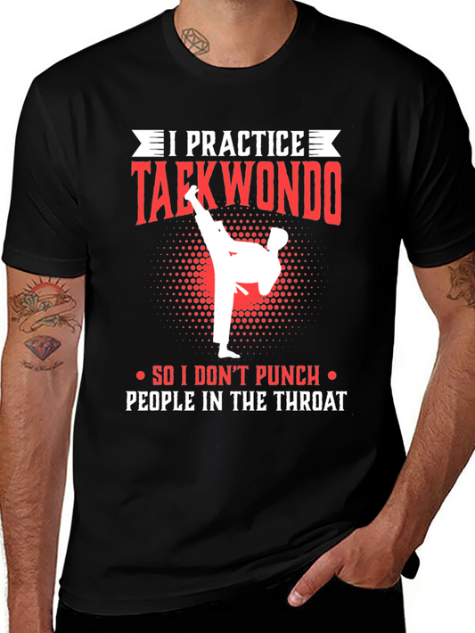 Taekwondo Practice T-Shirt - Martial Arts Graphic Tee