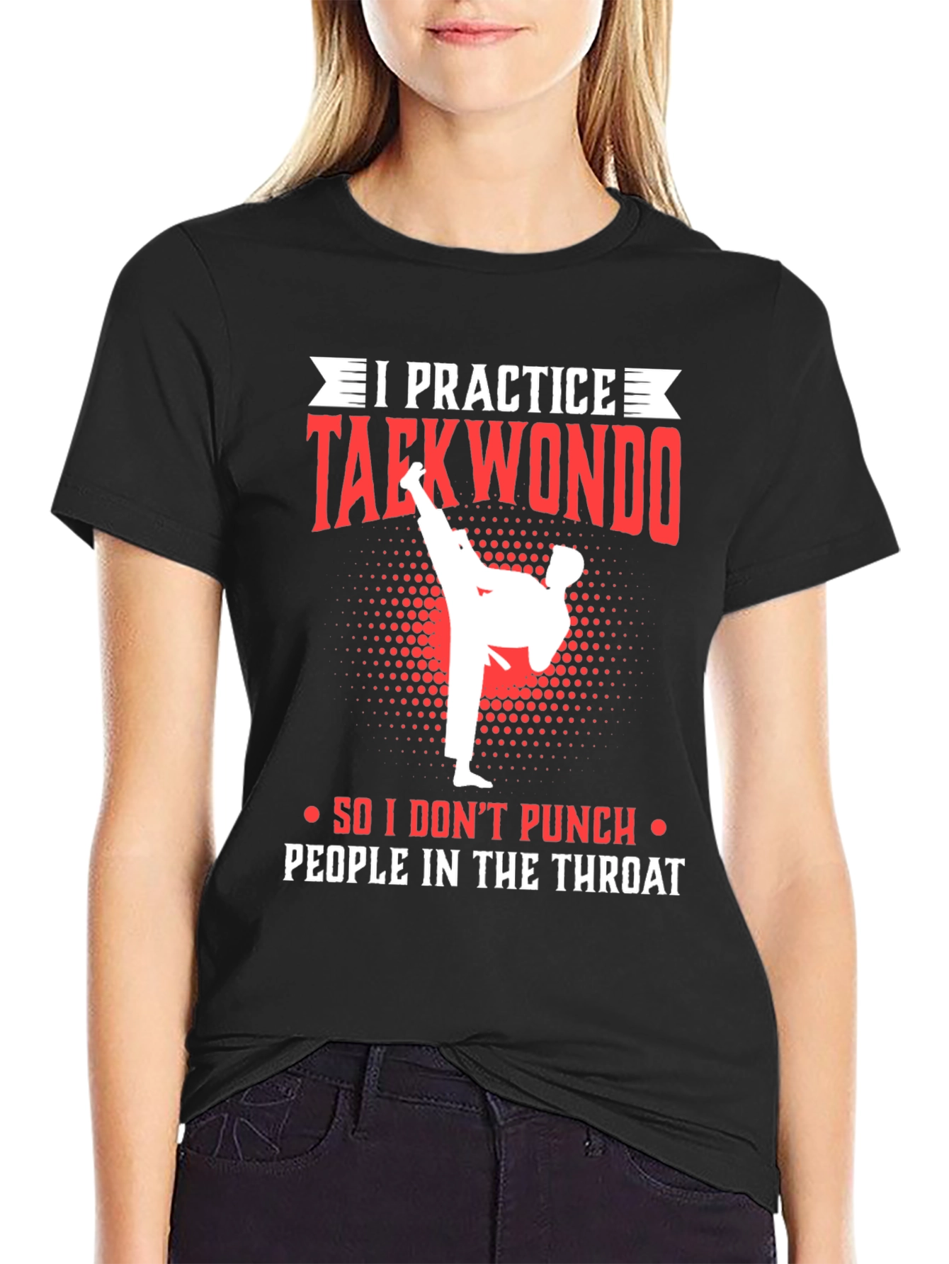 Taekwondo Practice T-Shirt - Martial Arts Graphic Tee