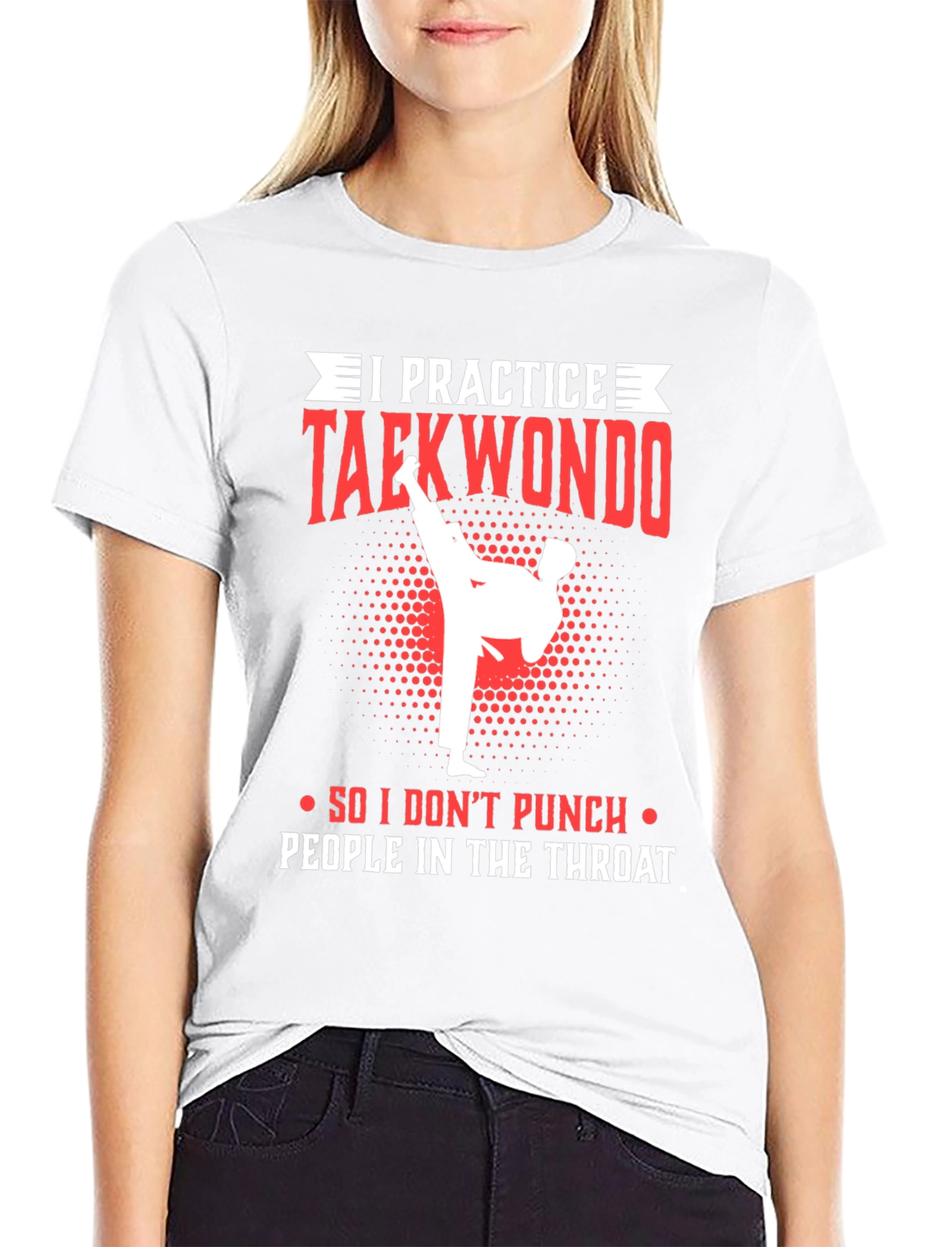 Taekwondo Practice T-Shirt - Martial Arts Graphic Tee