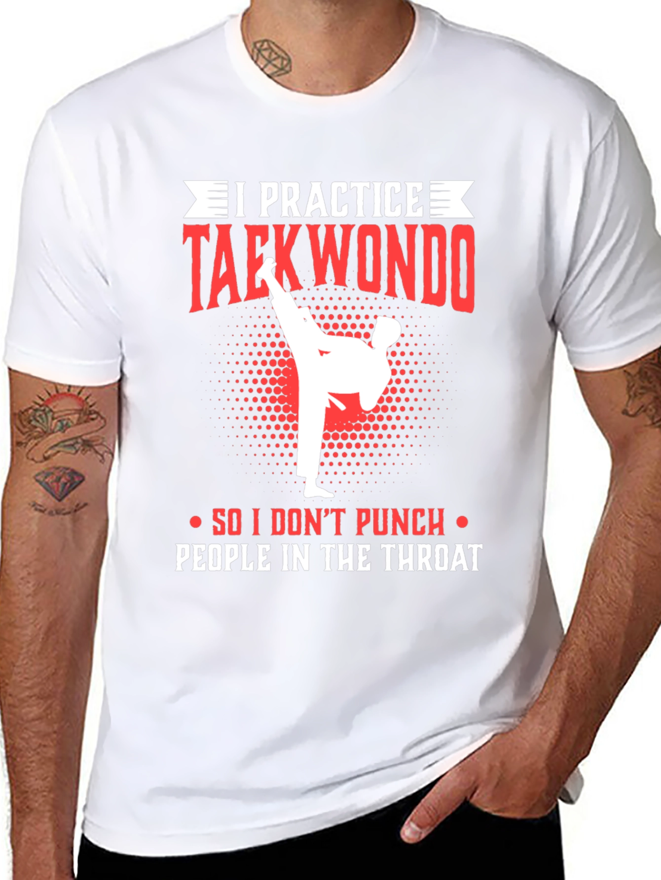 Taekwondo Practice T-Shirt - Martial Arts Graphic Tee