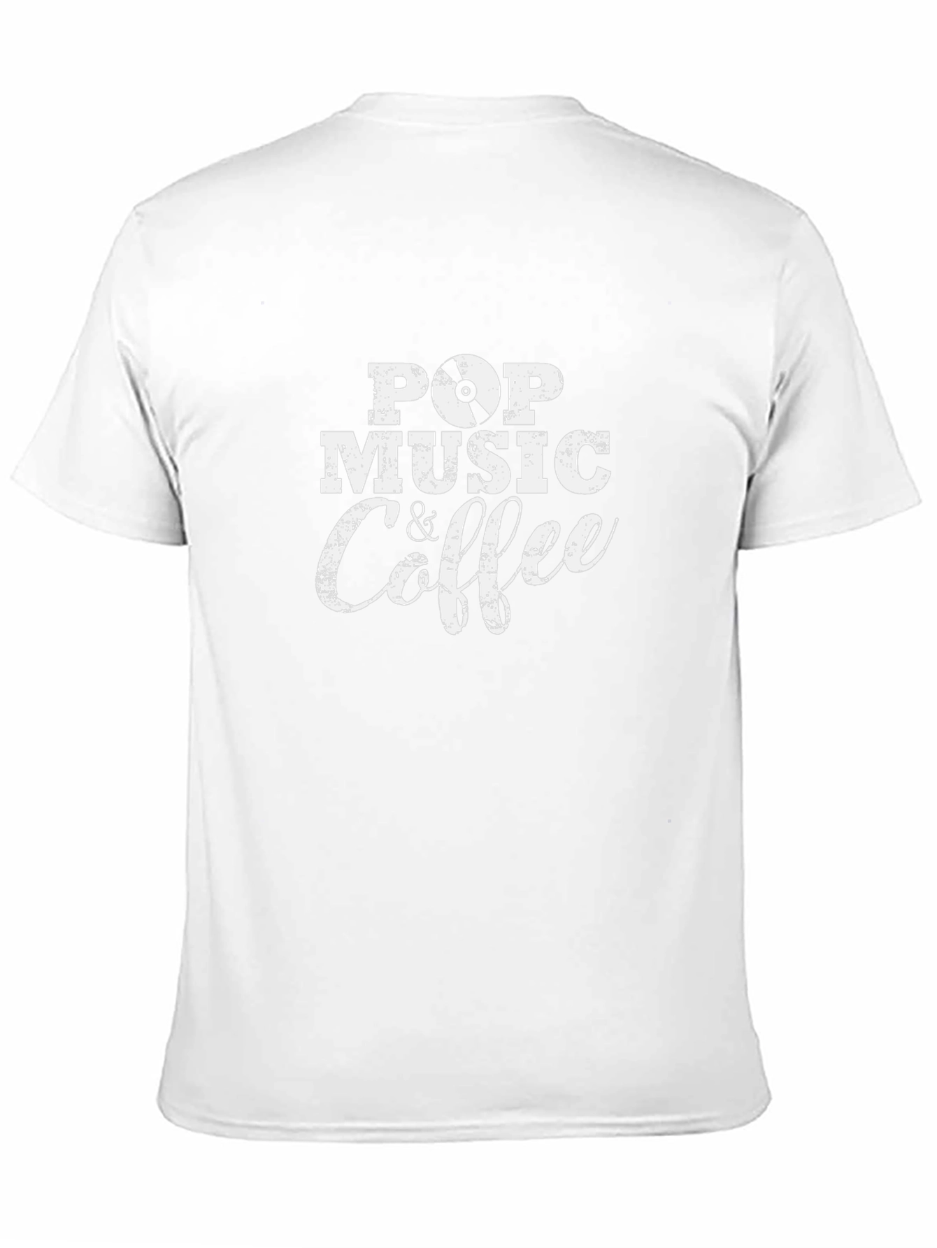 Pop Music & Coffee Black Graphic Tee