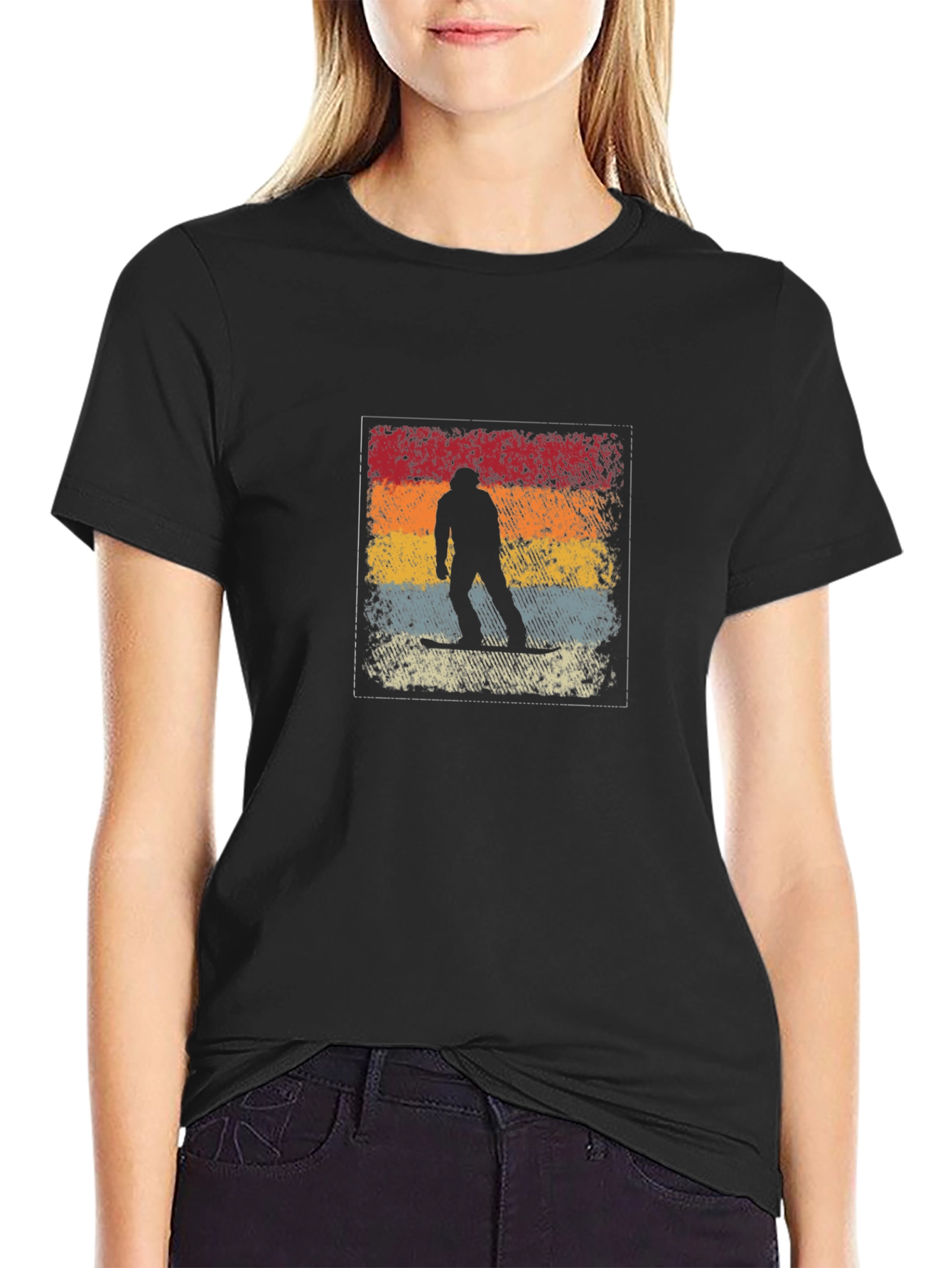 Retro Snowboarder Graphic Tee