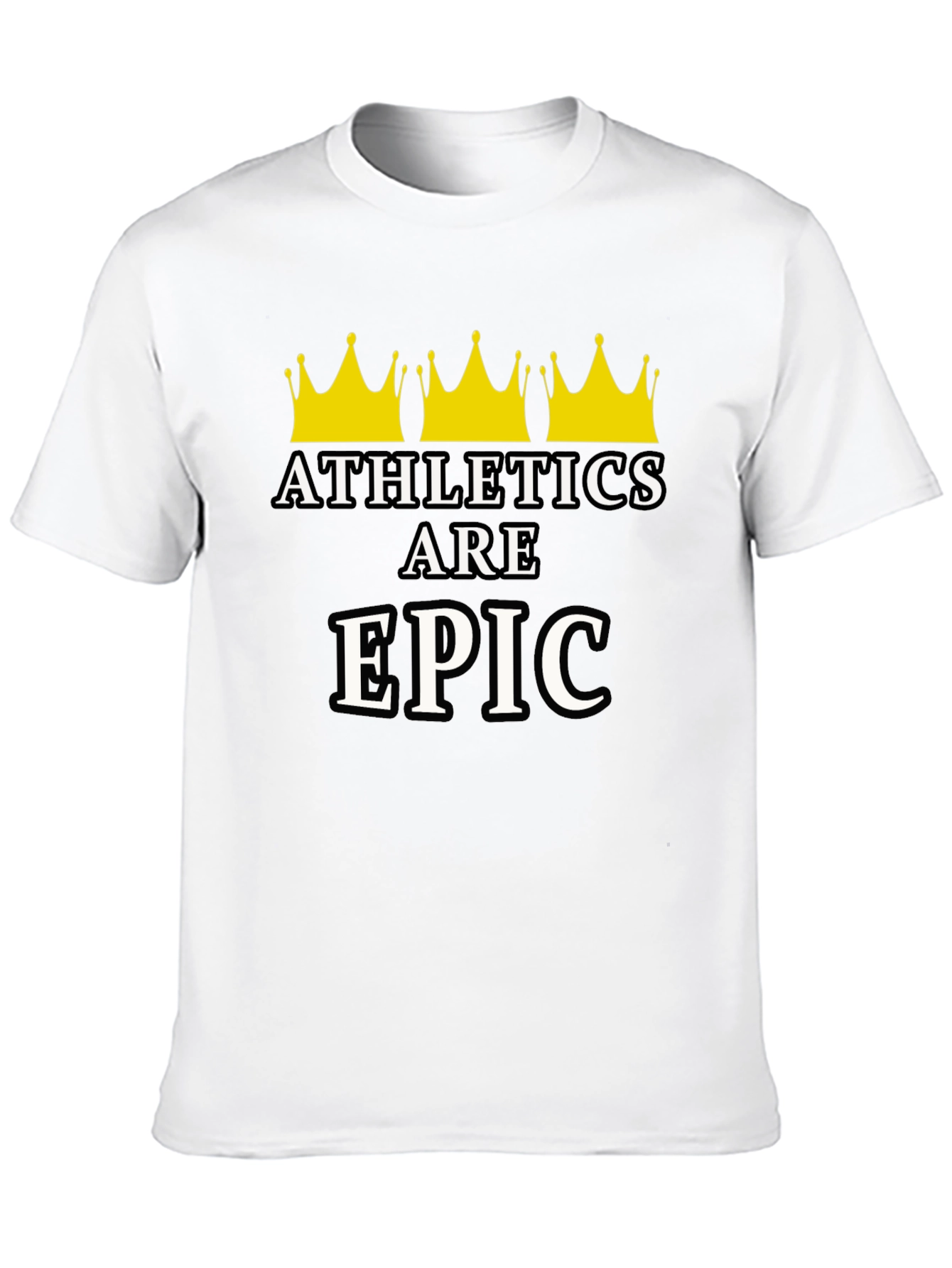 Athletics Are Epic T-Shirt - Black Graphic Tee