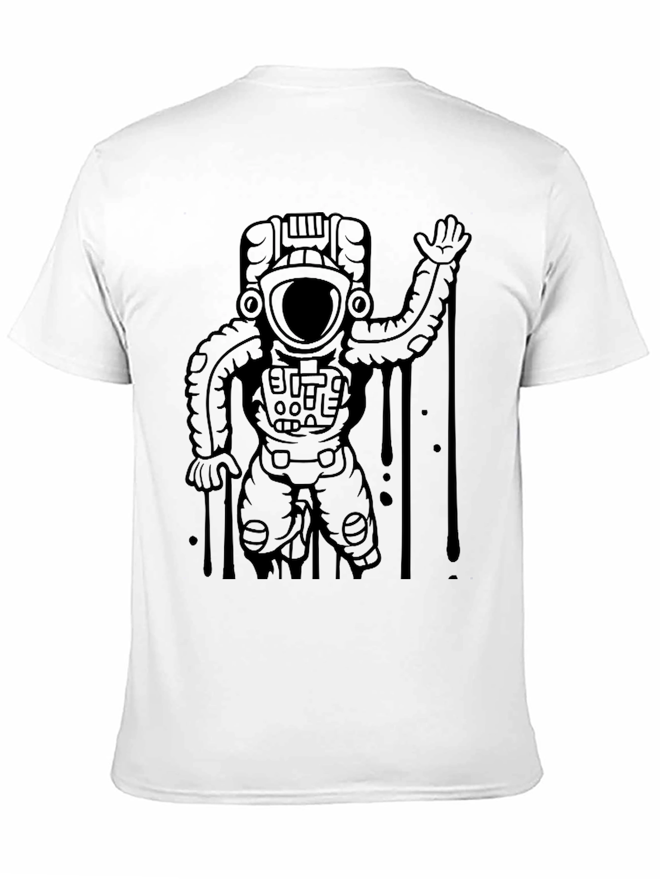 Astronaut Graphic T-Shirt - Black