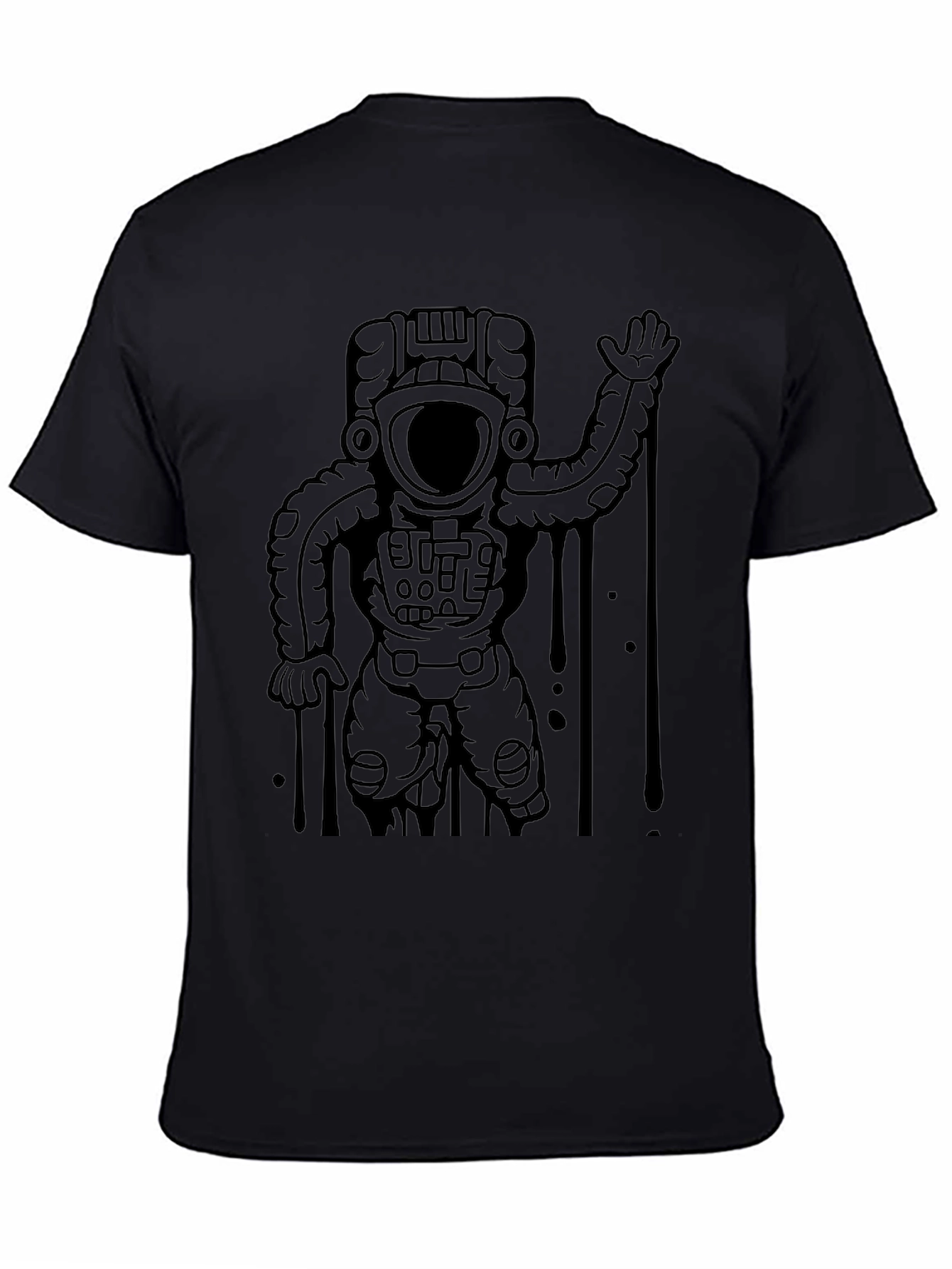 Astronaut Graphic T-Shirt - Black
