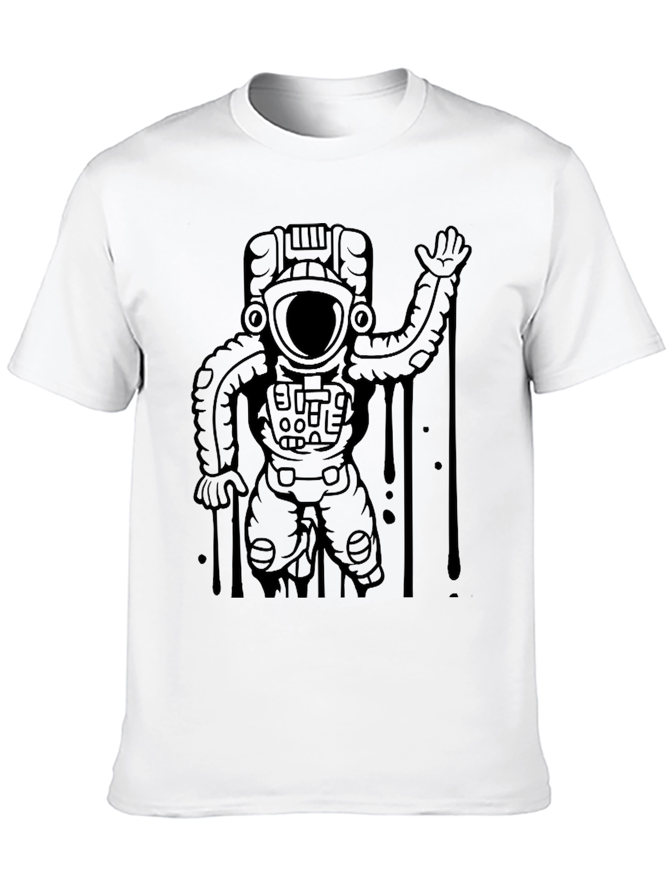 Astronaut Graphic T-Shirt - Black