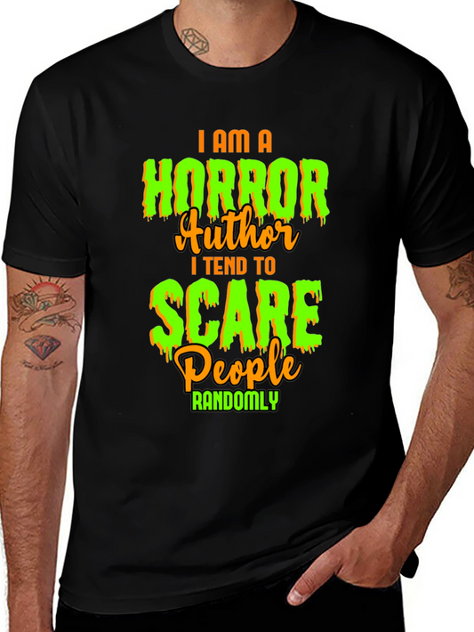 Horror Author Scary Halloween T-Shirt
