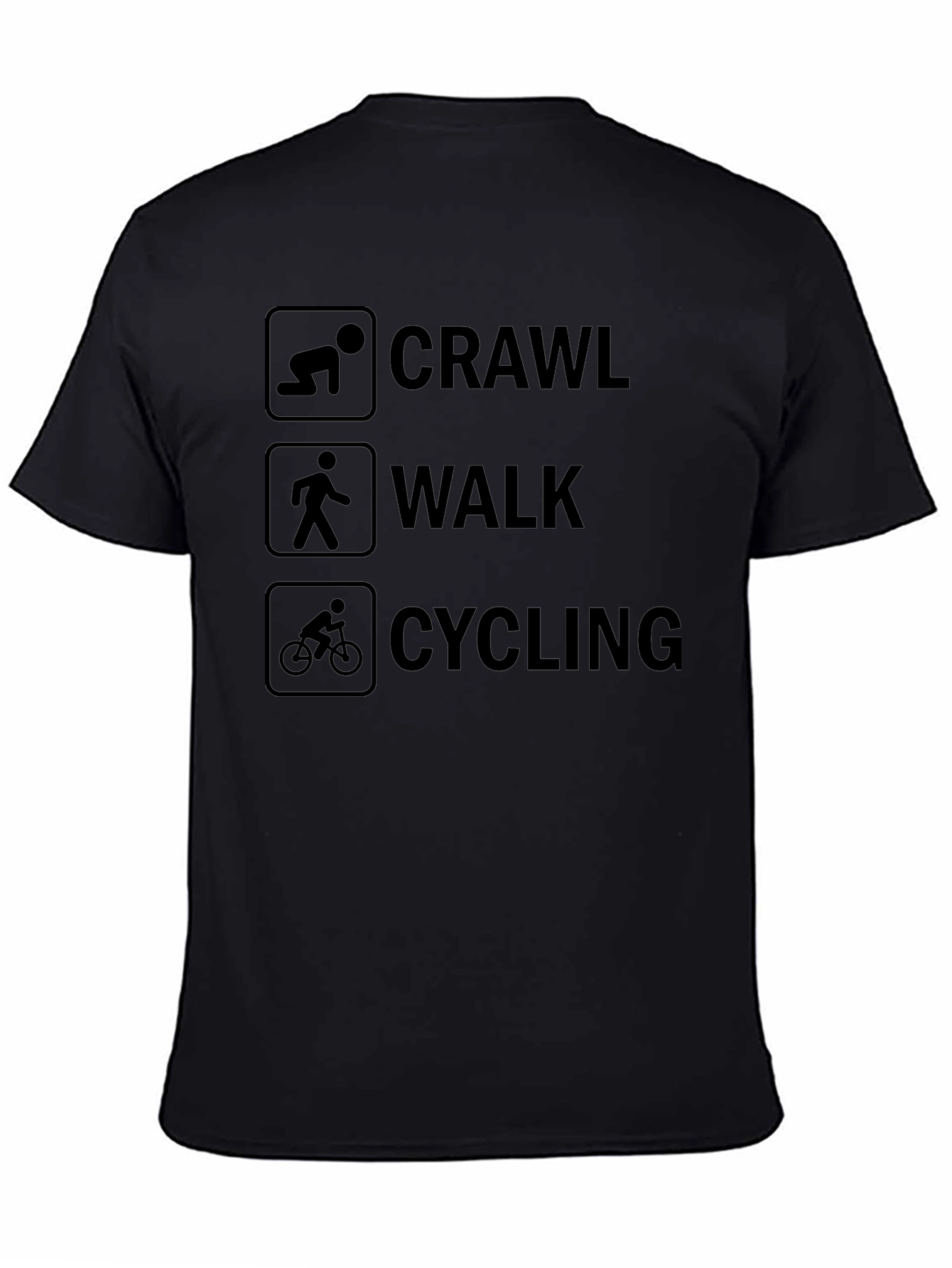 Crawl Walk Cycling Graphic T-Shirt