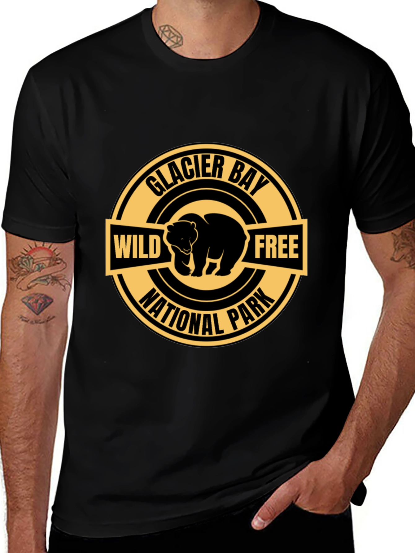 Glacier Bay National Park Bear Graphic Tee
