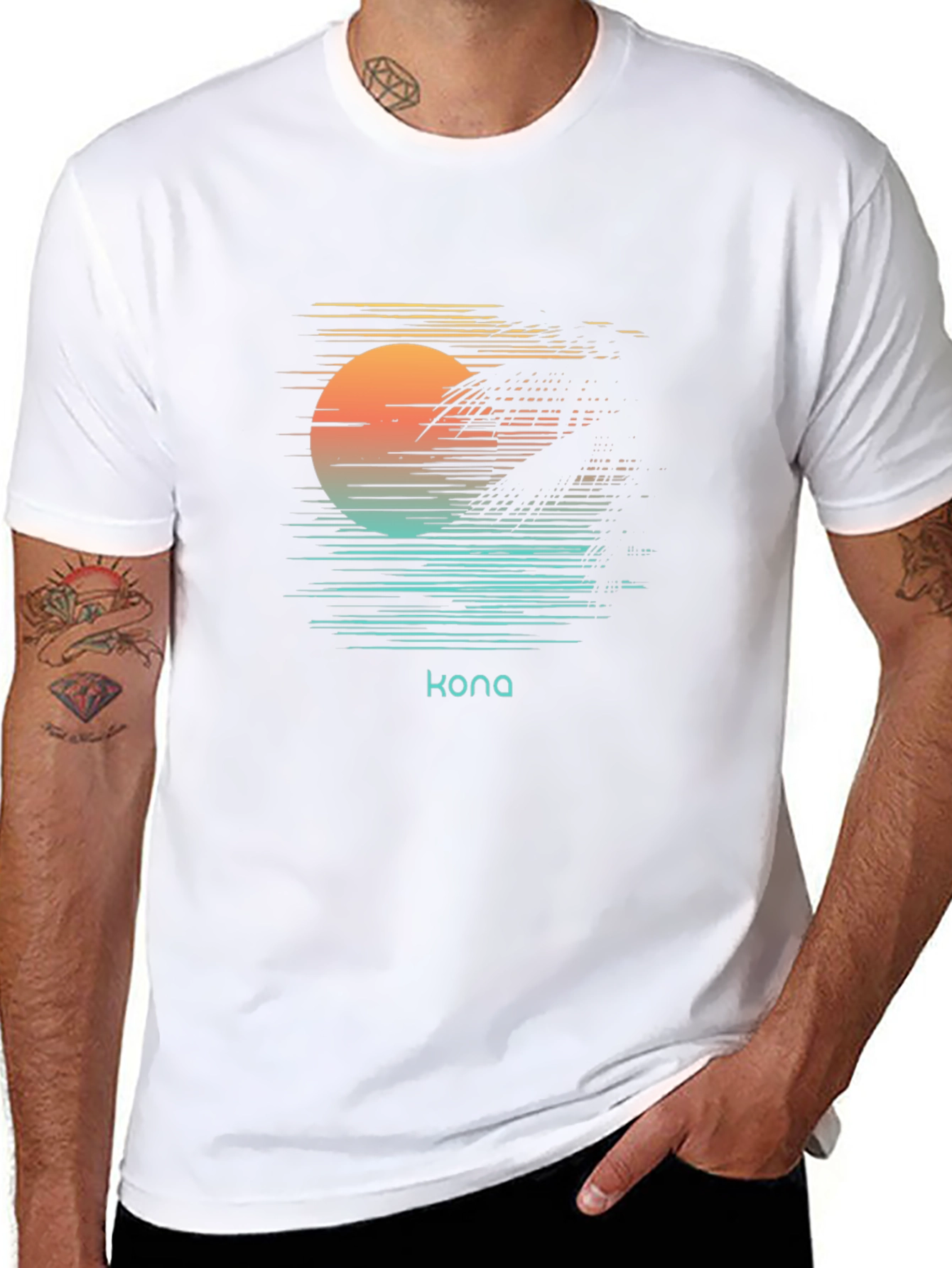 Kona Sunset Graphic Tee - Island Vibes