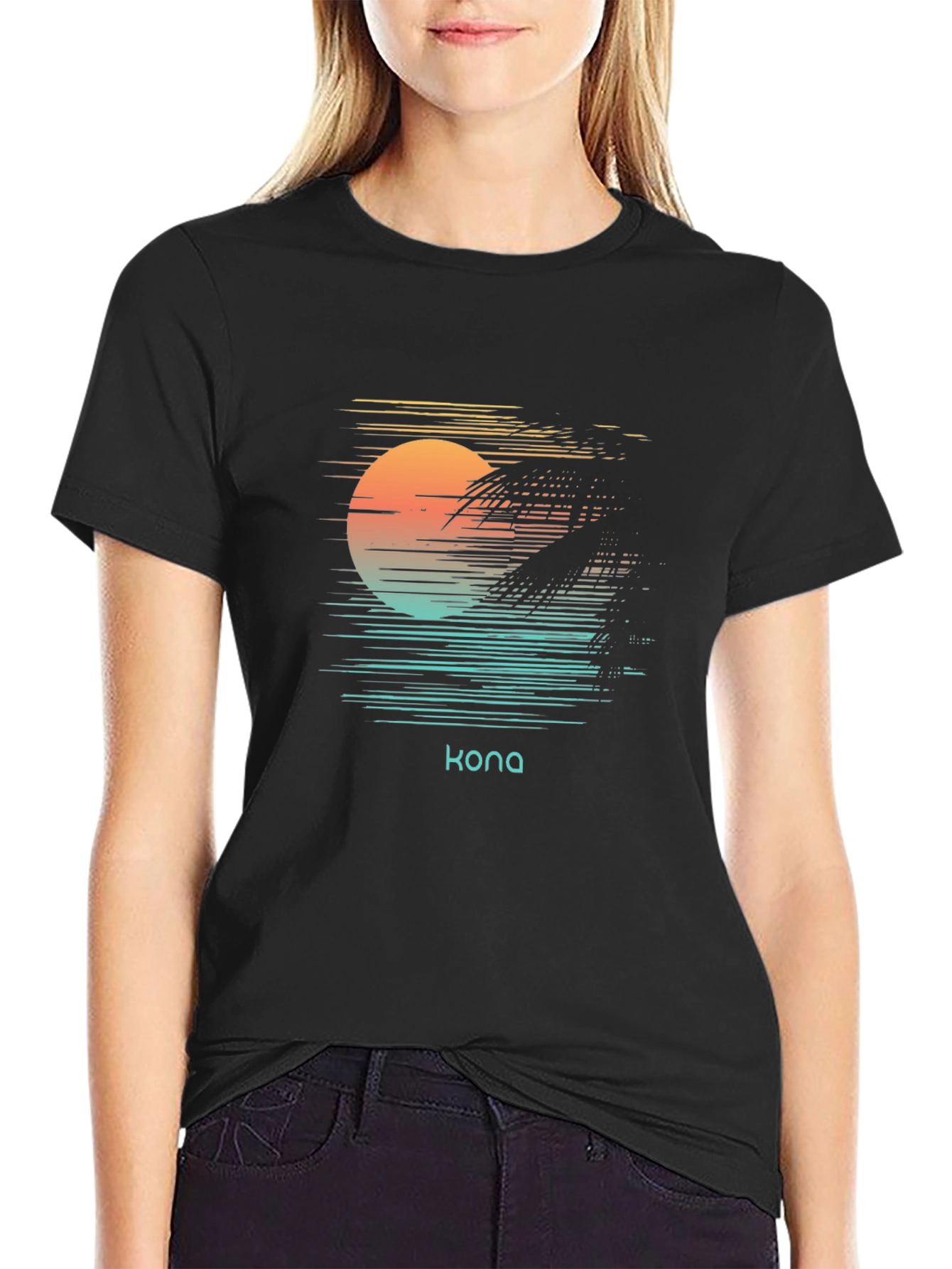 Kona Sunset Graphic Tee - Island Vibes