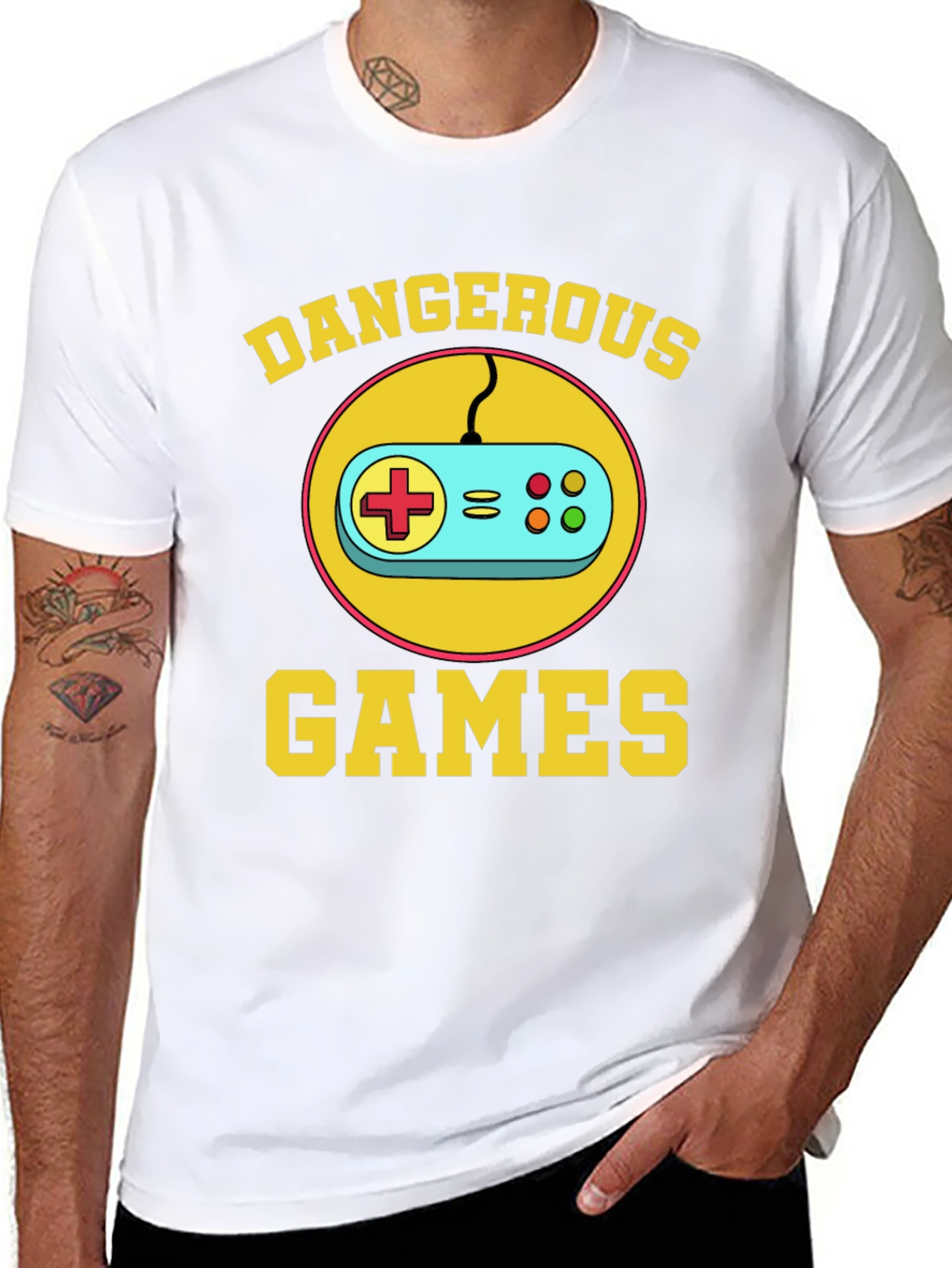 Dangerous Games Retro Controller Black T-Shirt