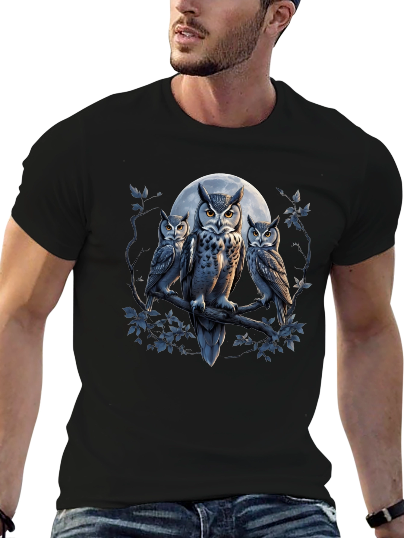Owl Moon T-Shirt - Graphic Tee