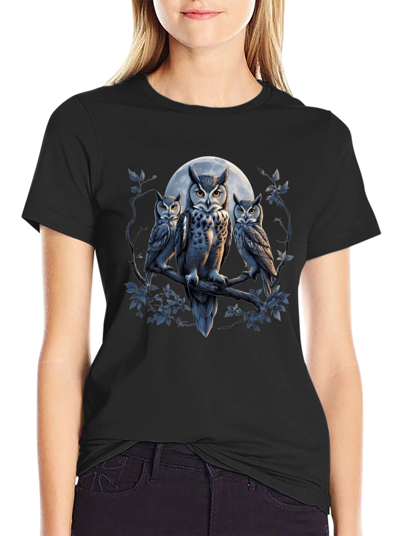 Owl Moon T-Shirt - Graphic Tee
