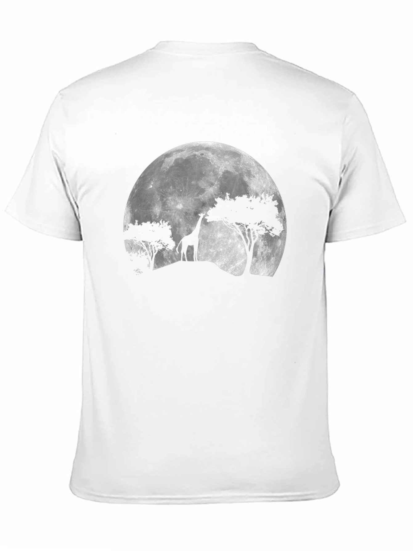 Giraffe Moon T-Shirt - African Safari Silhouette Tee