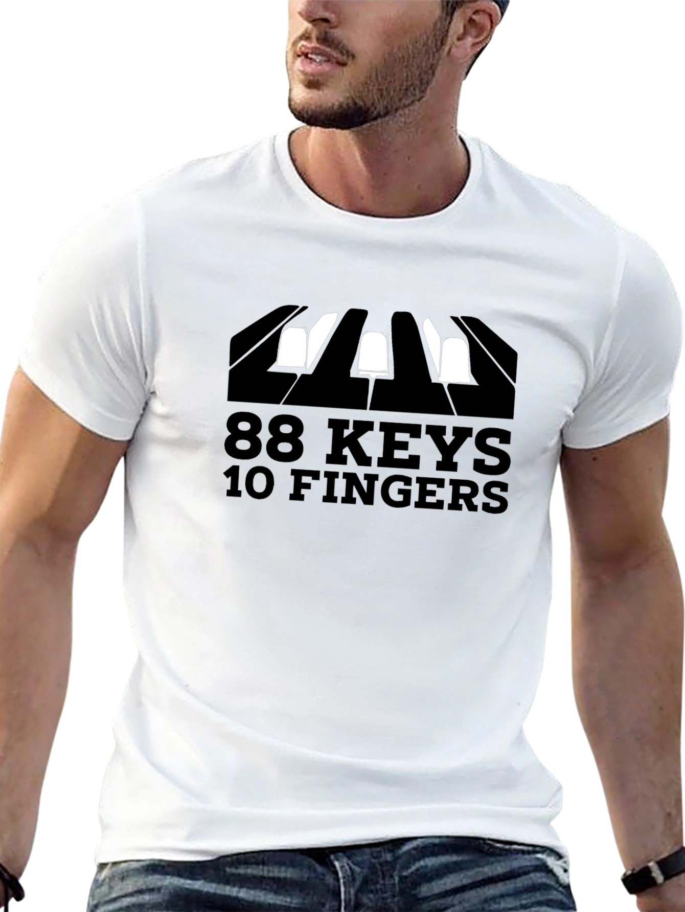 88 Keys 10 Fingers Piano T-Shirt