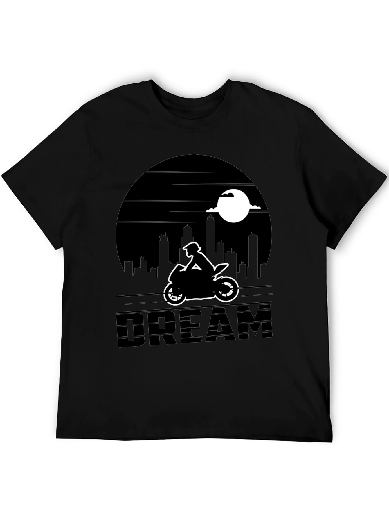 Motorcycle Dream T-Shirt - Cityscape Rider Tee