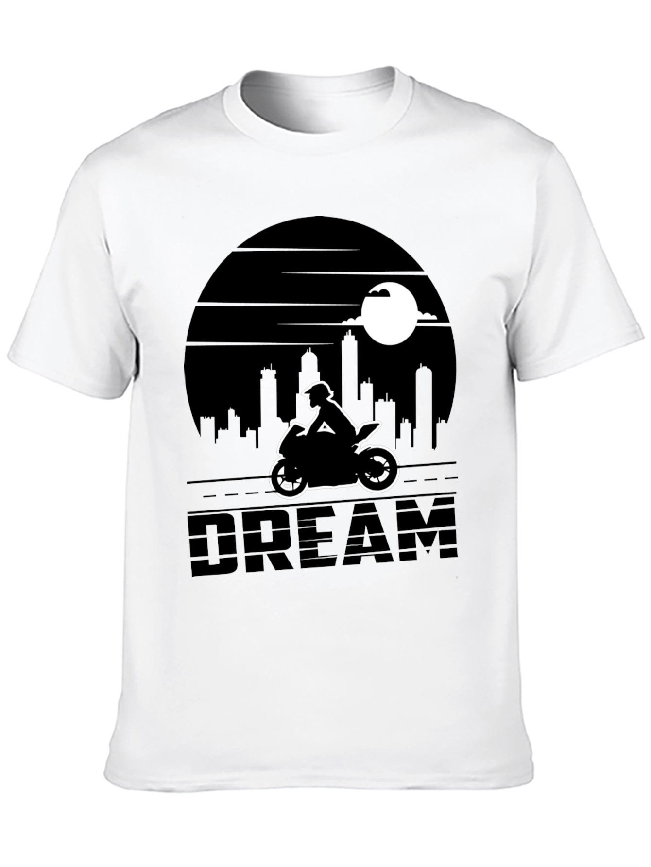 Motorcycle Dream T-Shirt - Cityscape Rider Tee