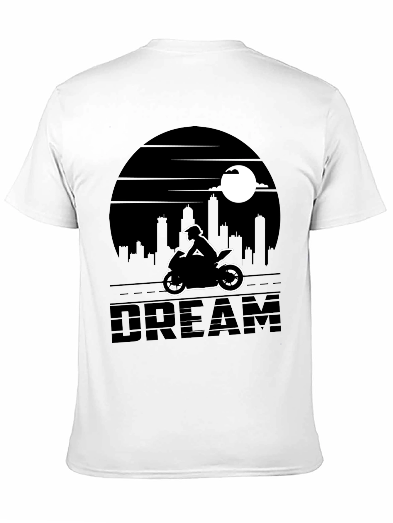 Motorcycle Dream T-Shirt - Cityscape Rider Tee