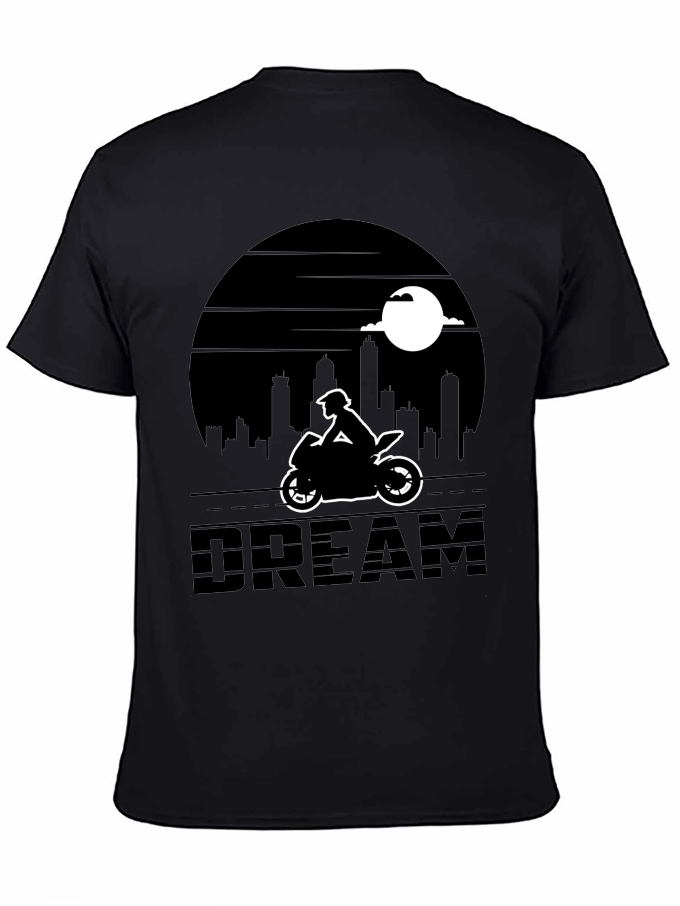 Motorcycle Dream T-Shirt - Cityscape Rider Tee