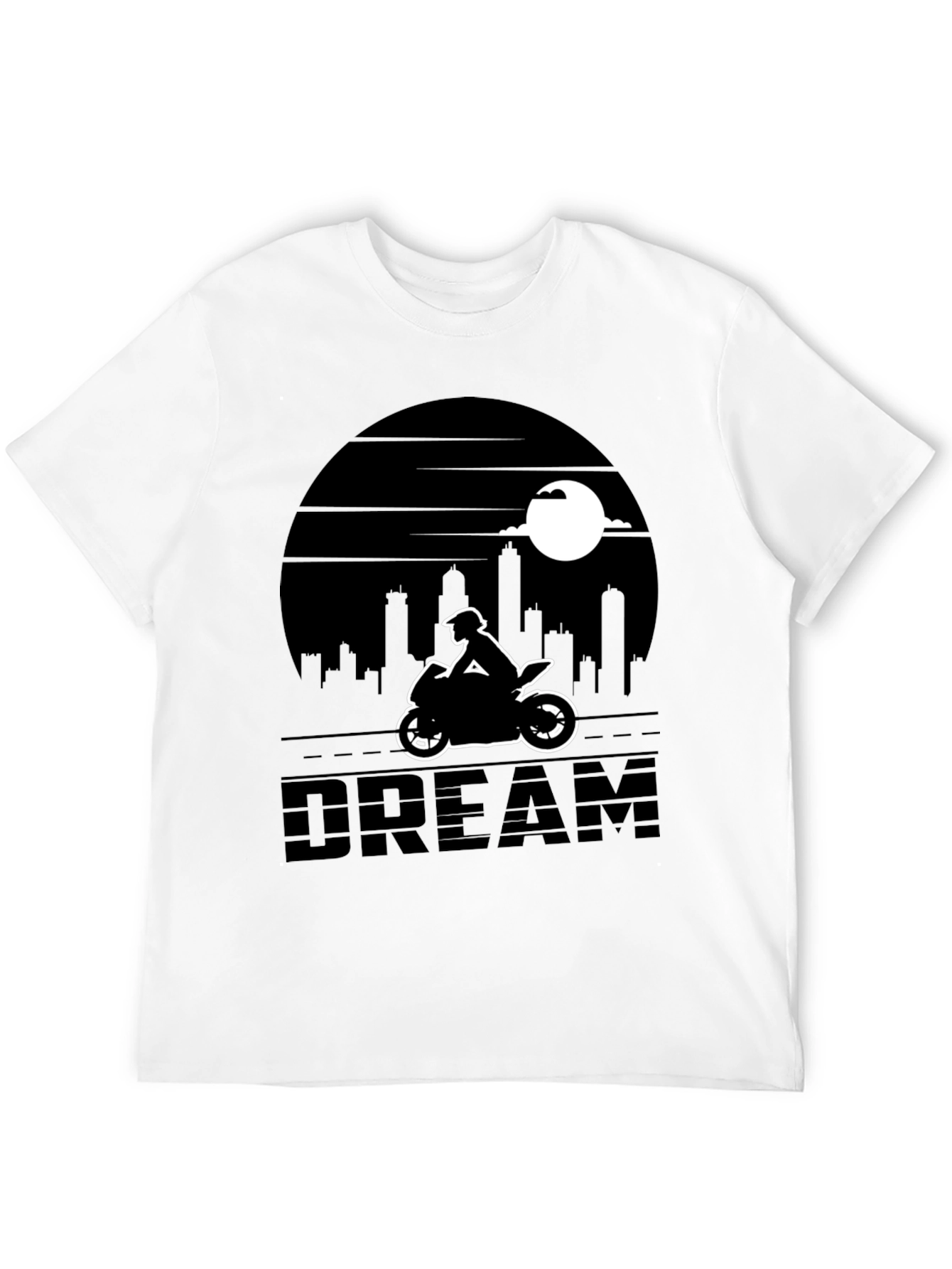 Motorcycle Dream T-Shirt - Cityscape Rider Tee