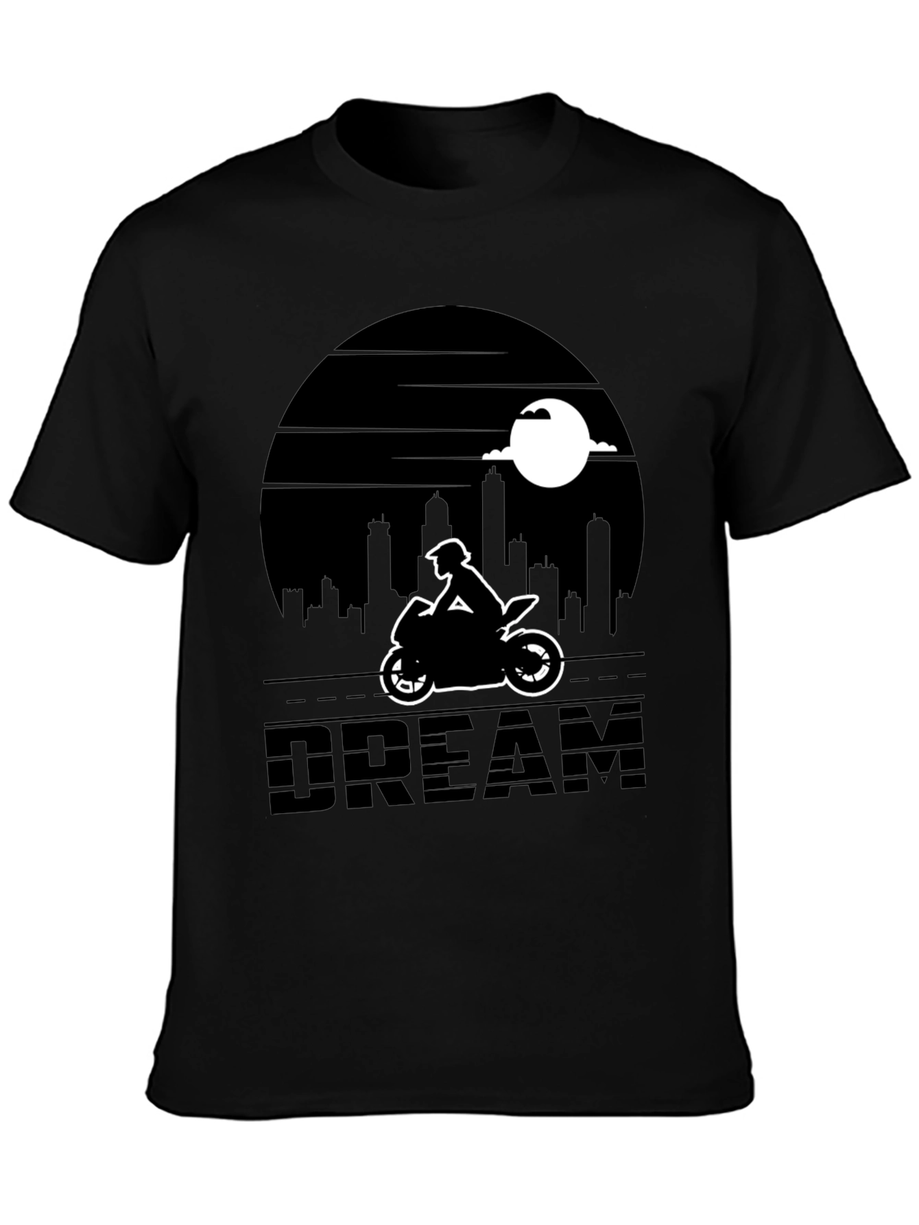 Motorcycle Dream T-Shirt - Cityscape Rider Tee