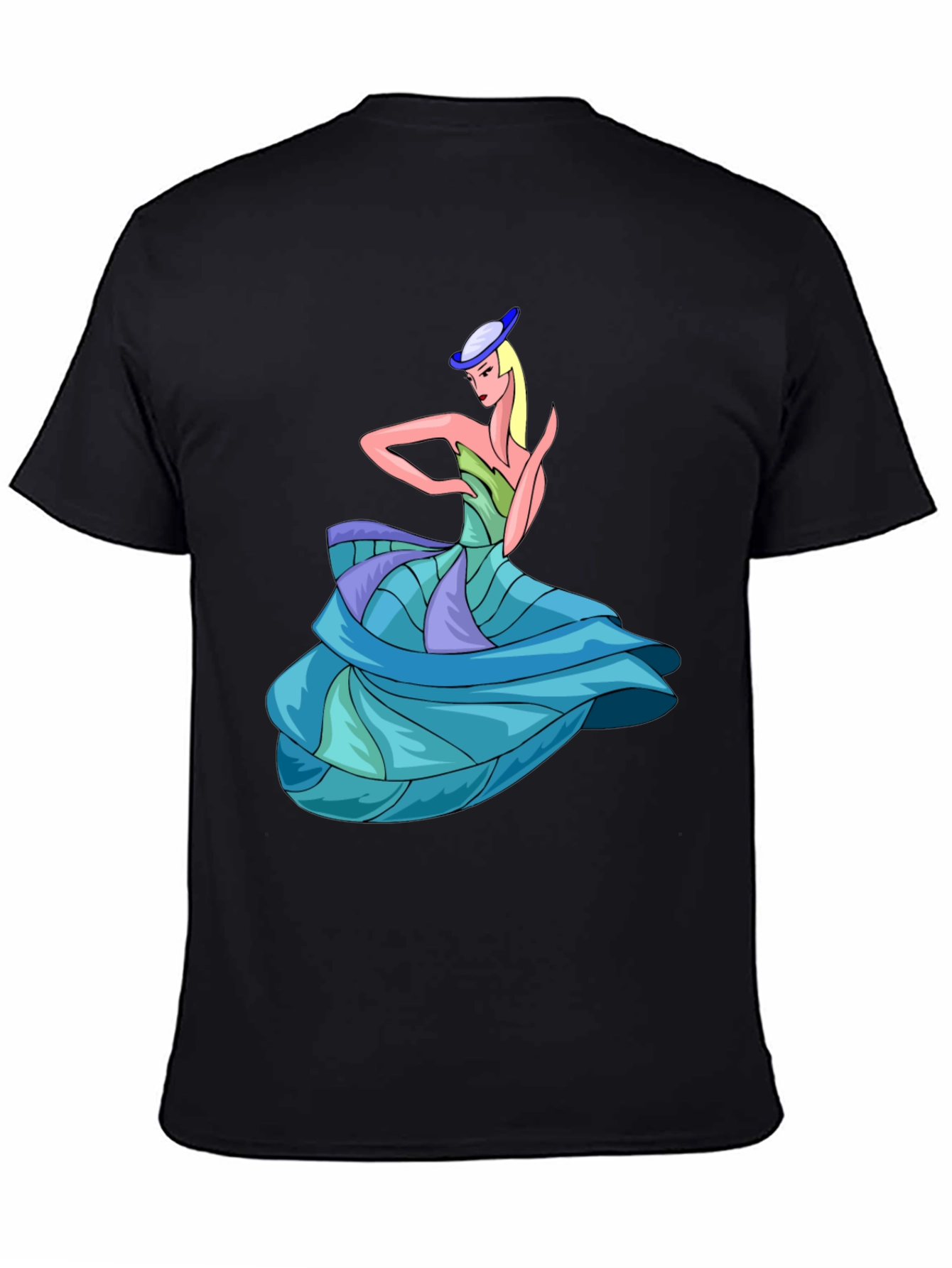 Elegant Lady T-Shirt: Unique Graphic Design