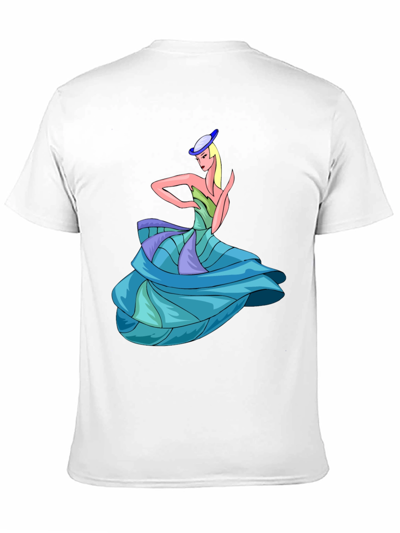 Elegant Lady T-Shirt: Unique Graphic Design