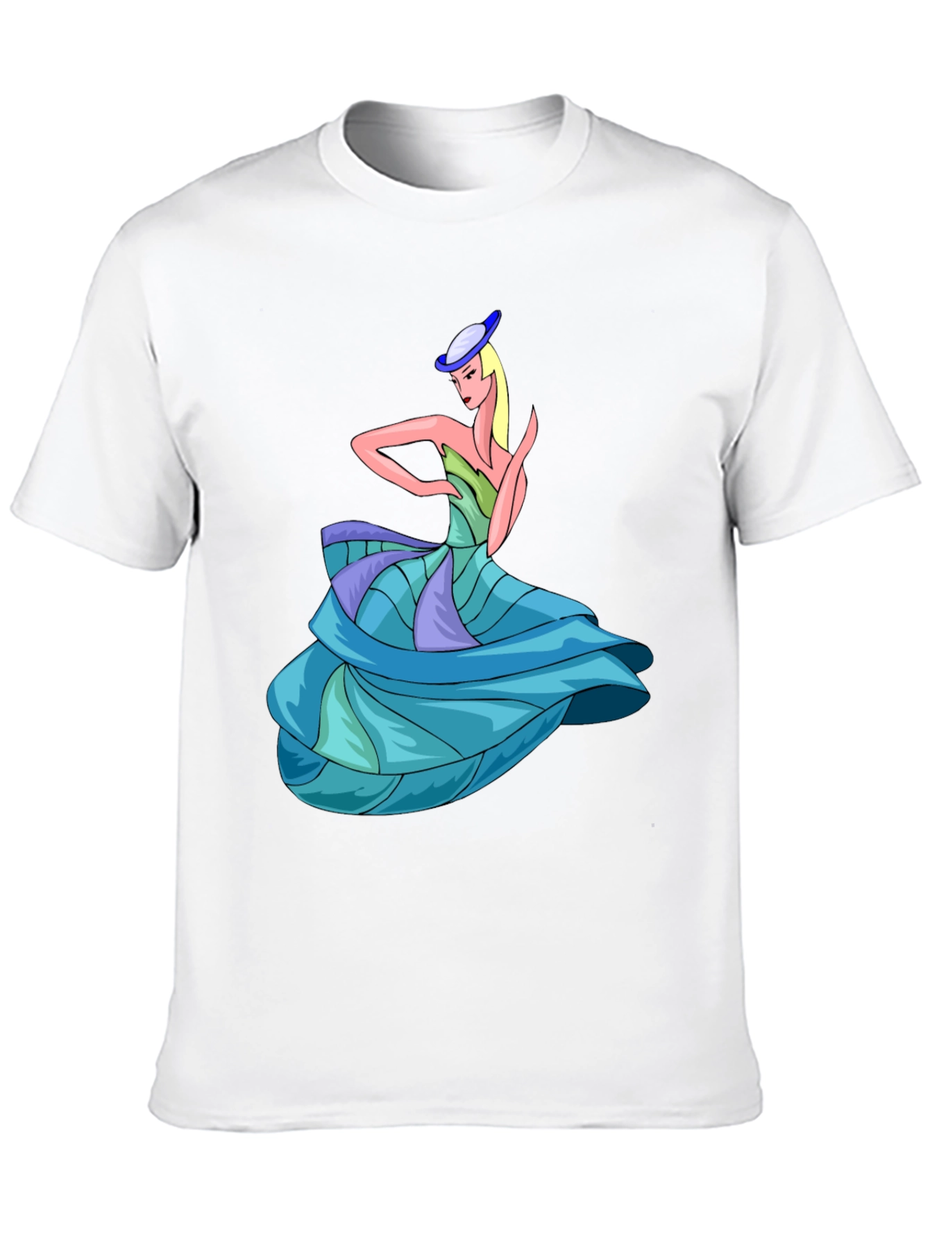Elegant Lady T-Shirt: Unique Graphic Design