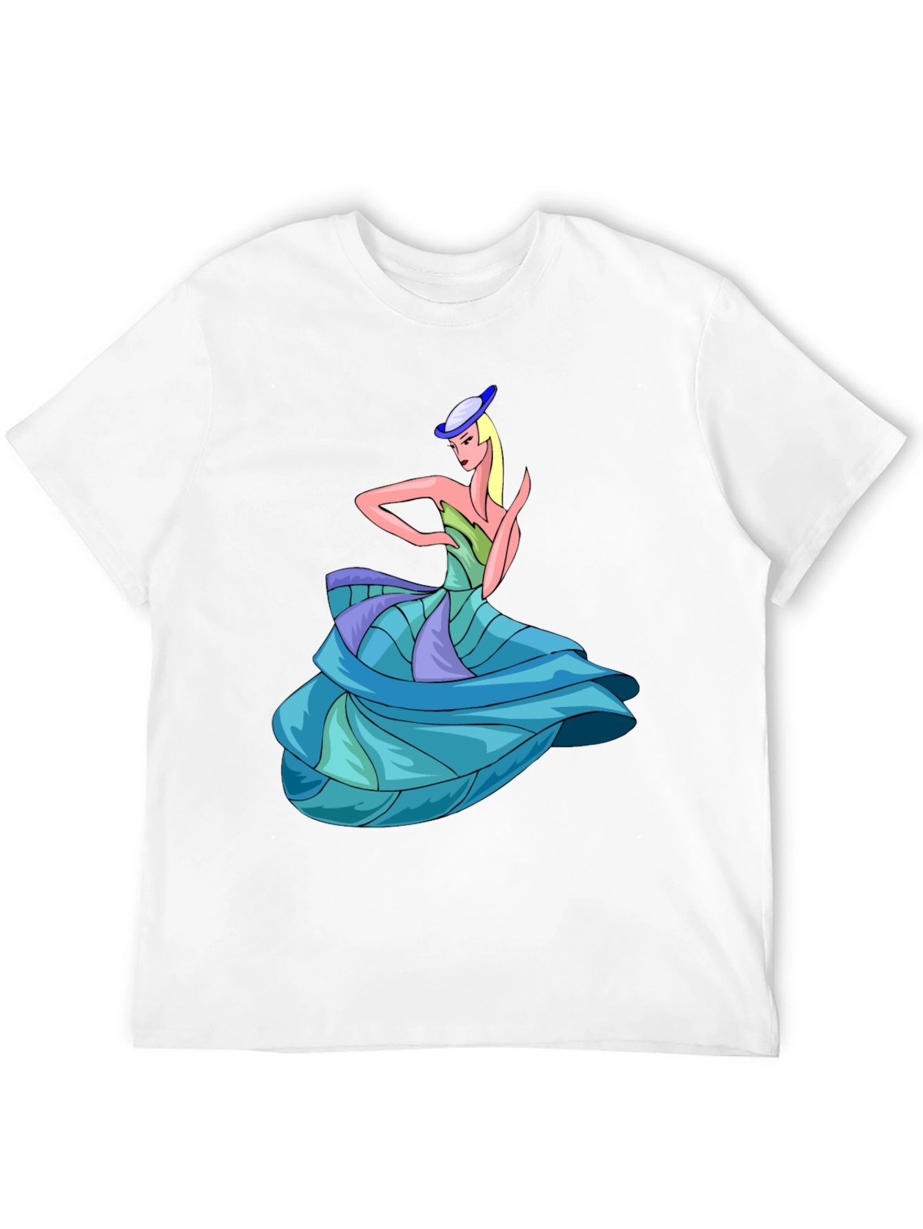 Elegant Lady T-Shirt: Unique Graphic Design