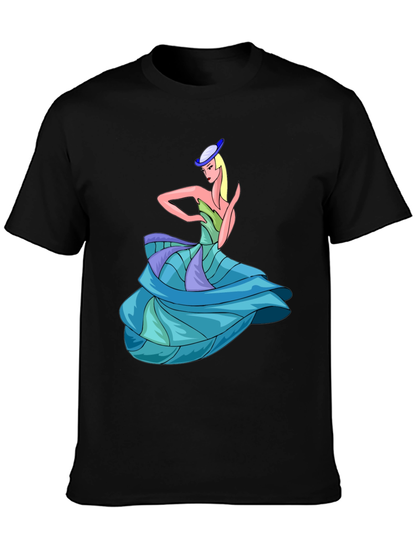 Elegant Lady T-Shirt: Unique Graphic Design