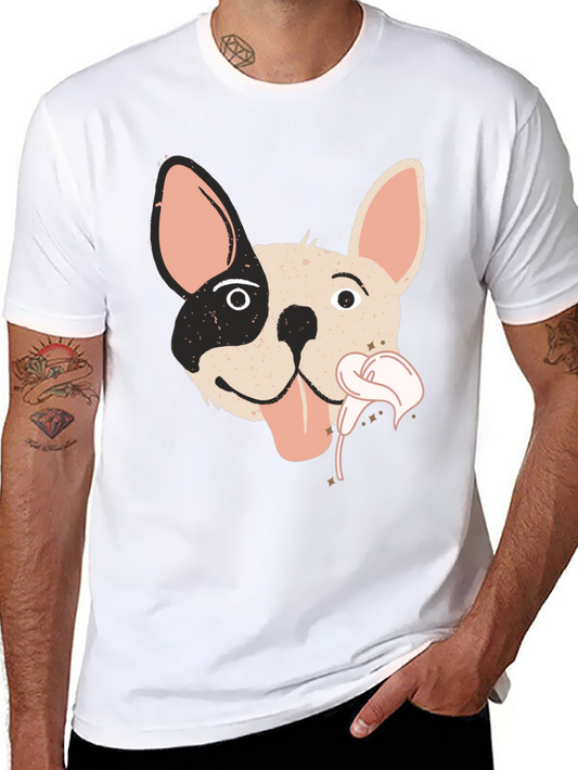 Dog Graphic Tee - Funky Frenchie T-Shirt