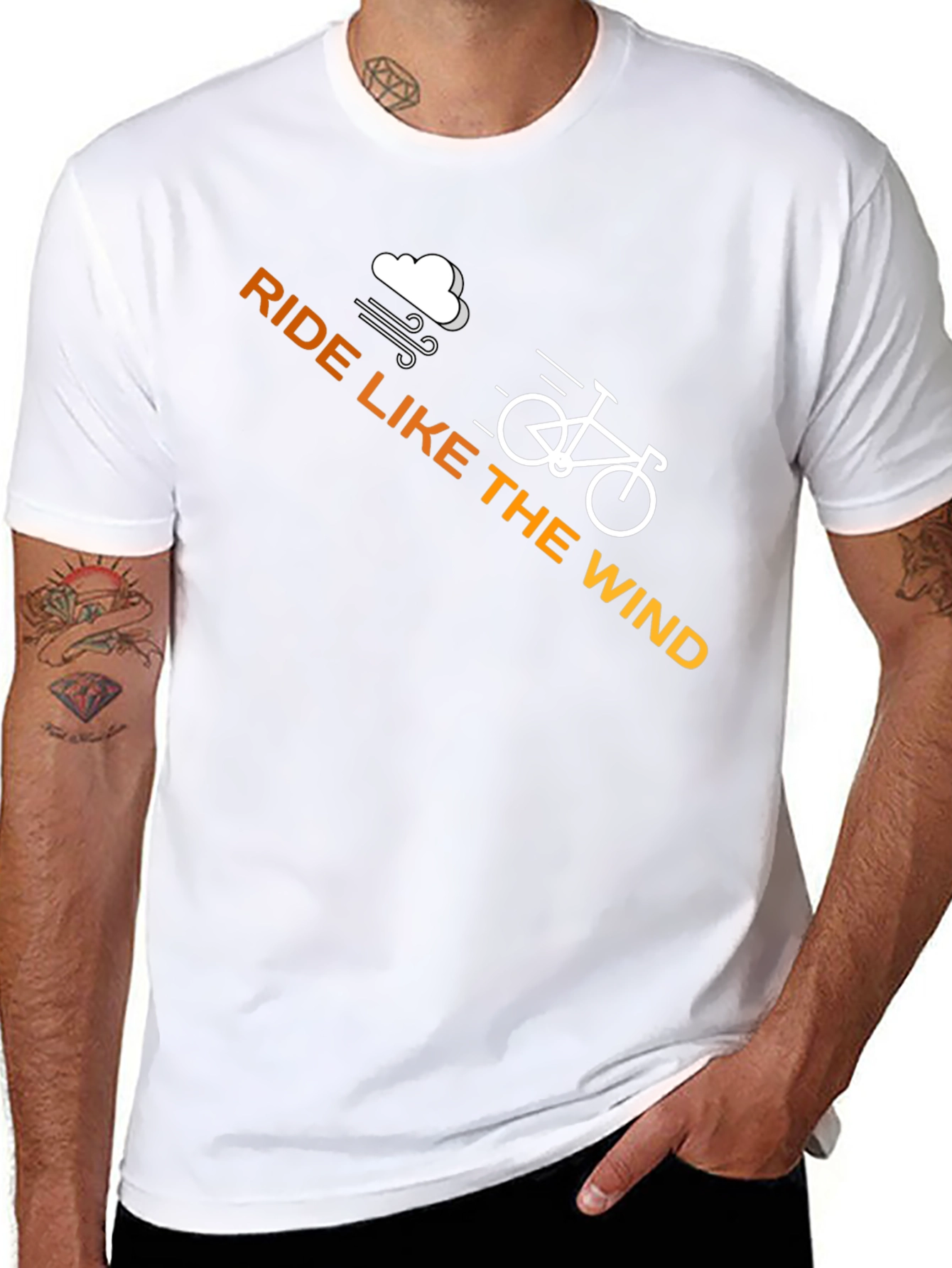 Ride Like the Wind Black Graphic Tee