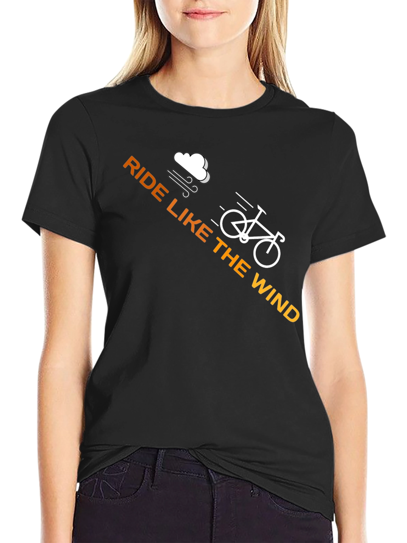 Ride Like the Wind Black Graphic Tee
