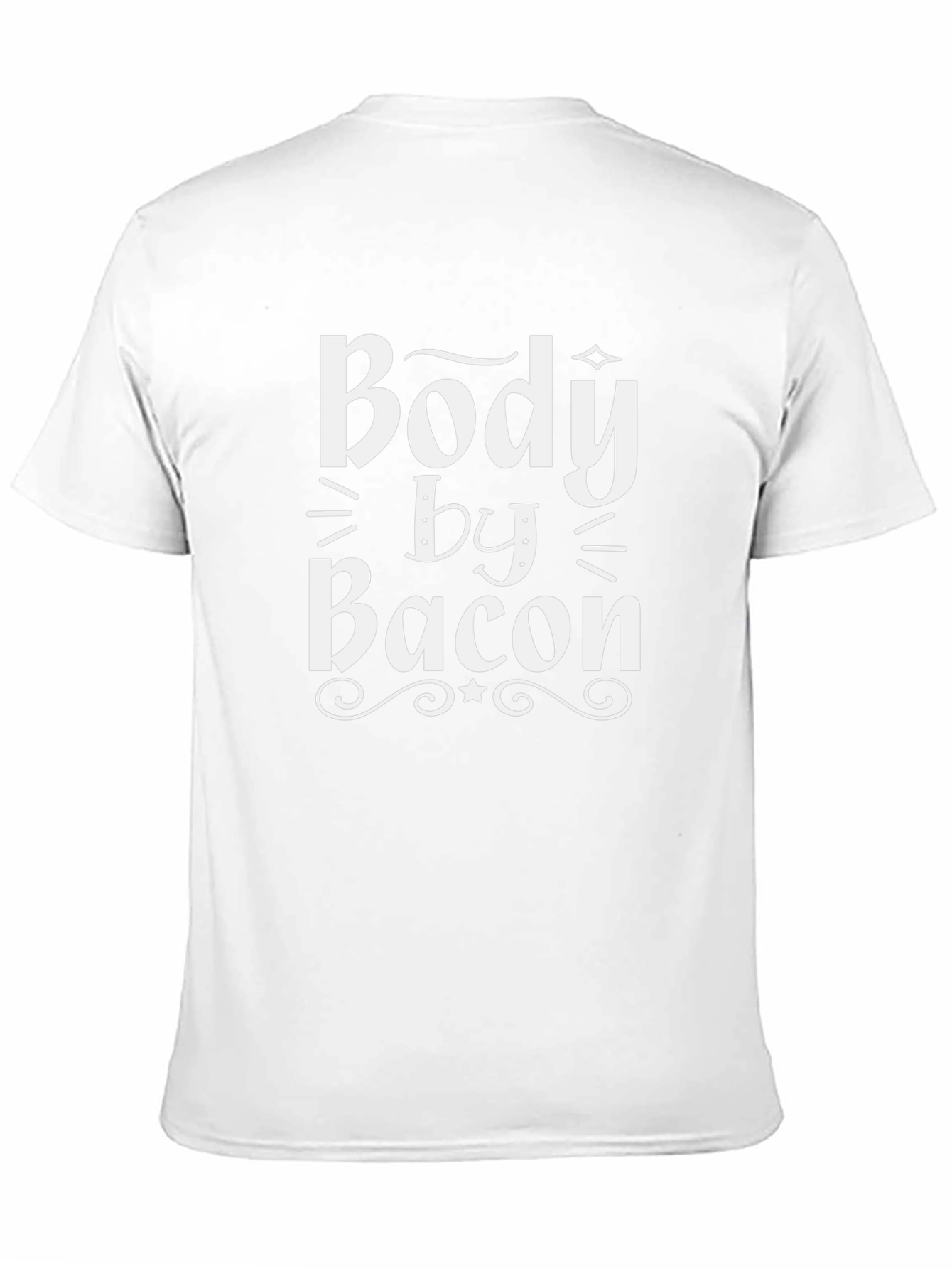 Body By Bacon Black Graphic T-Shirt
