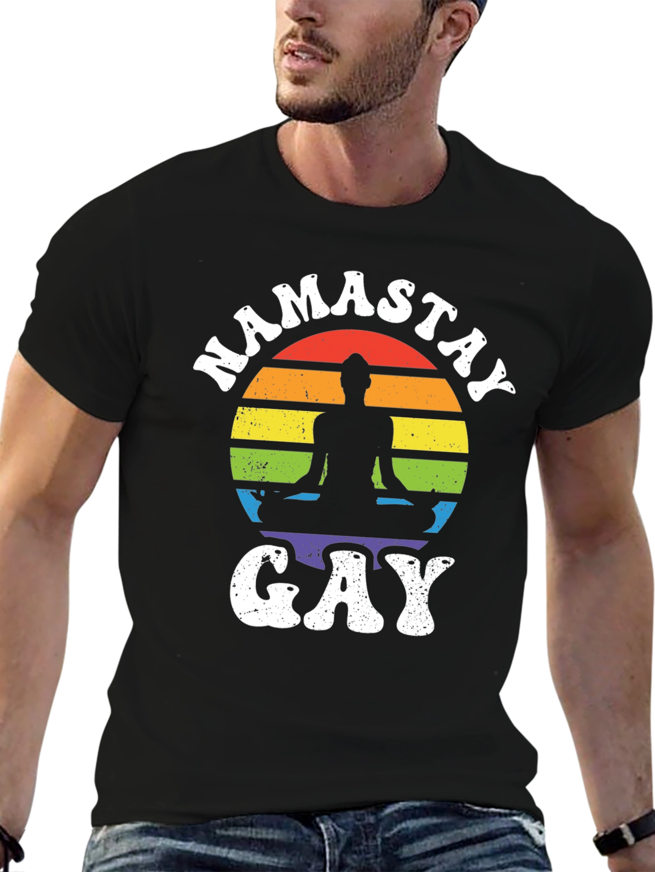 Namastay Gay T-Shirt - Pride Yoga Tee