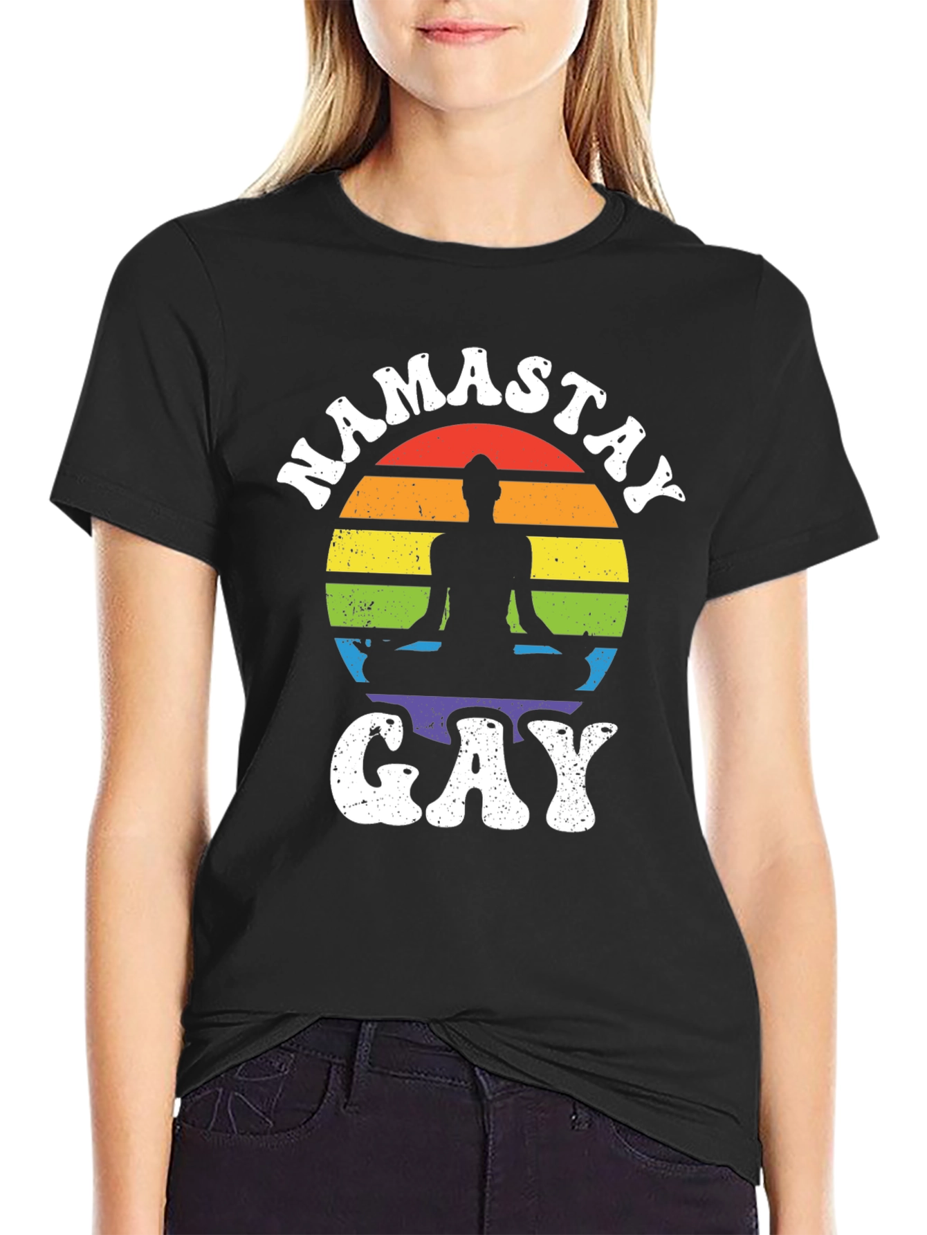 Namastay Gay T-Shirt - Pride Yoga Tee