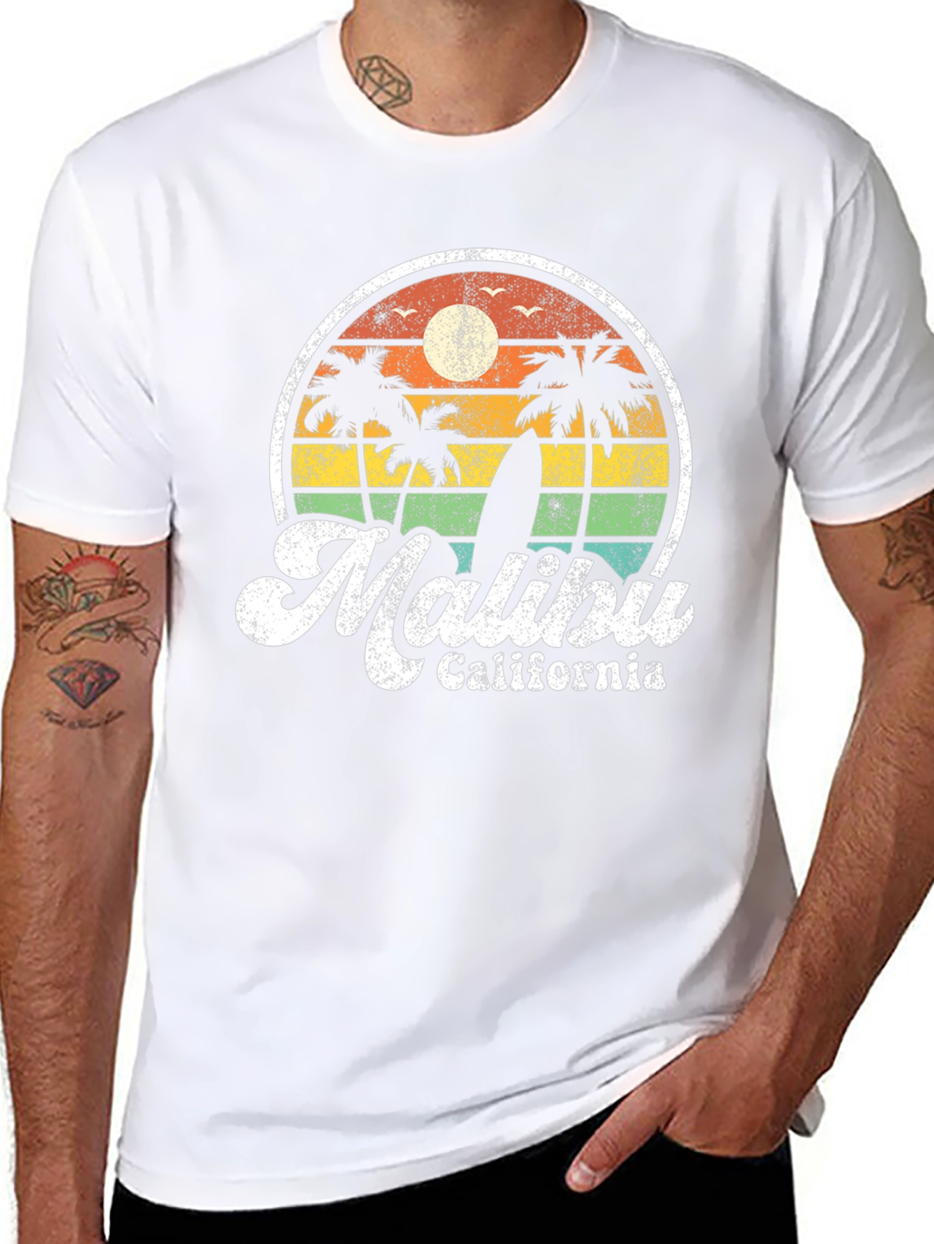 Malibu California Retro Graphic T-Shirt