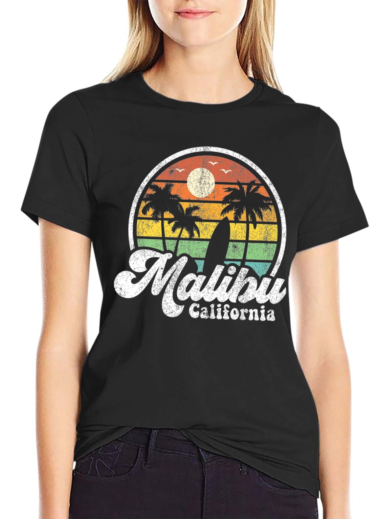 Malibu California Retro Graphic T-Shirt