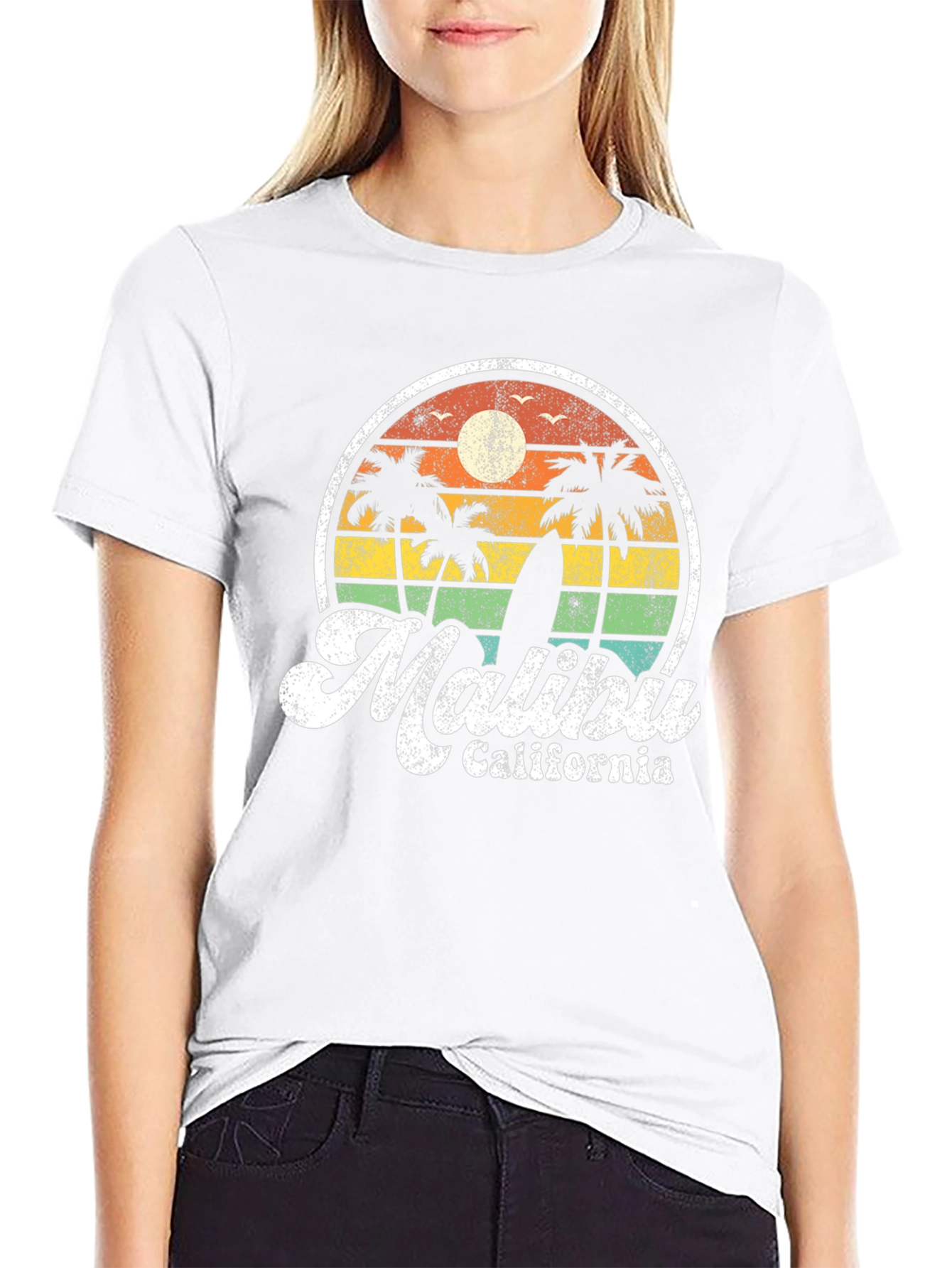 Malibu California Retro Graphic T-Shirt