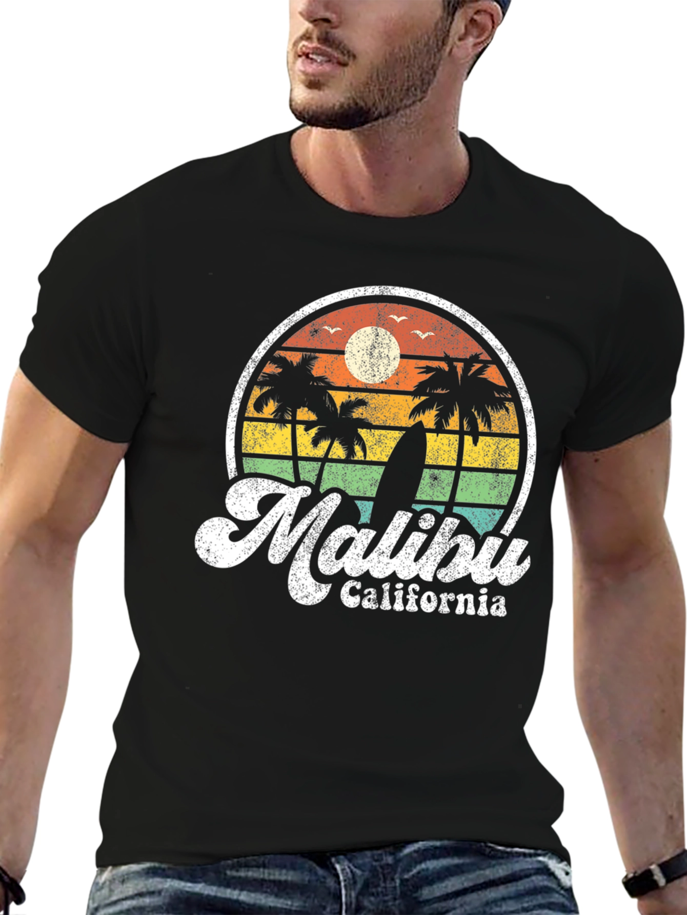 Malibu California Retro Graphic T-Shirt