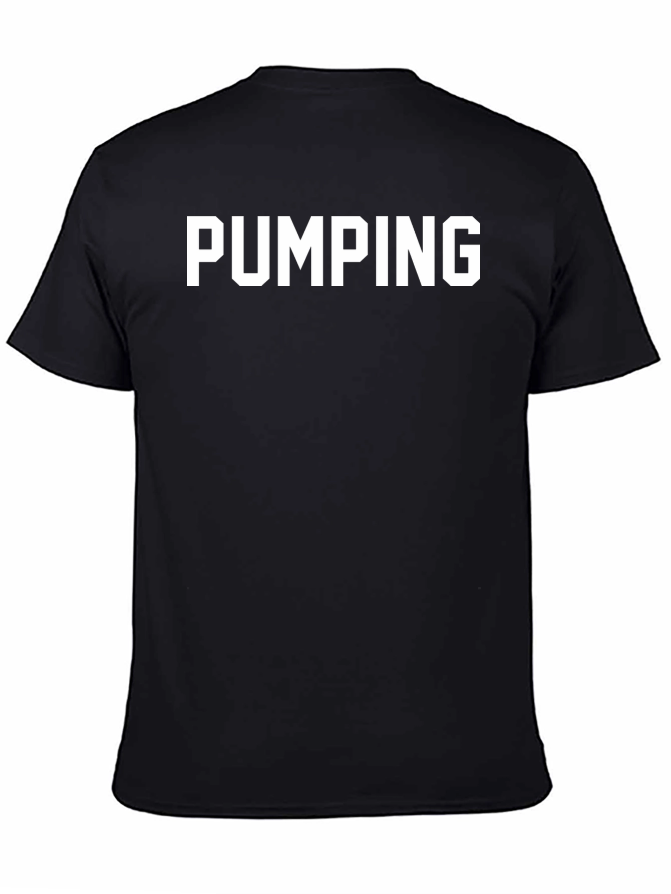 Pumping Black T-Shirt - Gym Workout Apparel