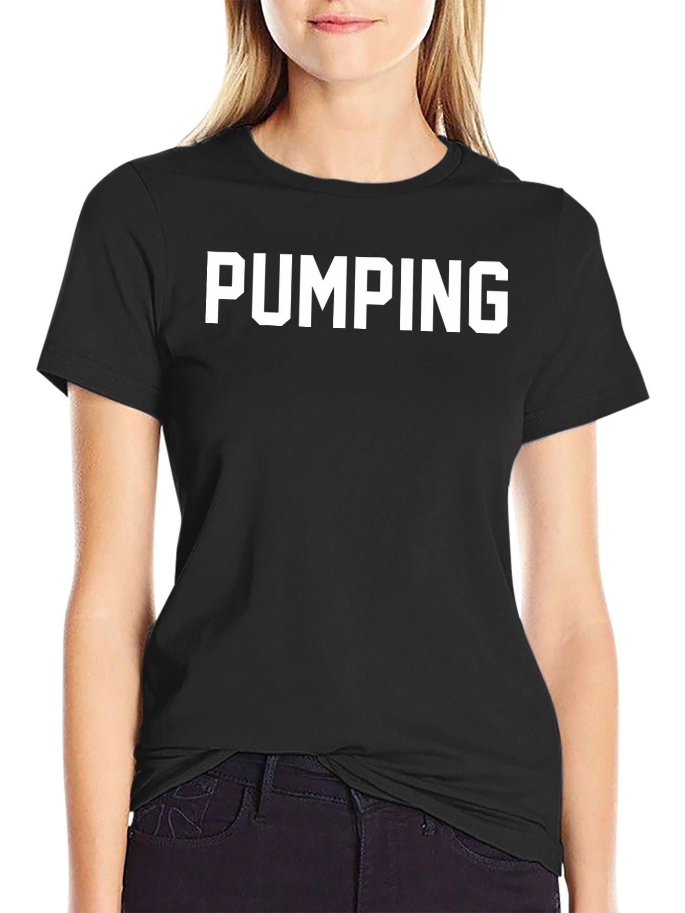 Pumping Black T-Shirt - Gym Workout Apparel