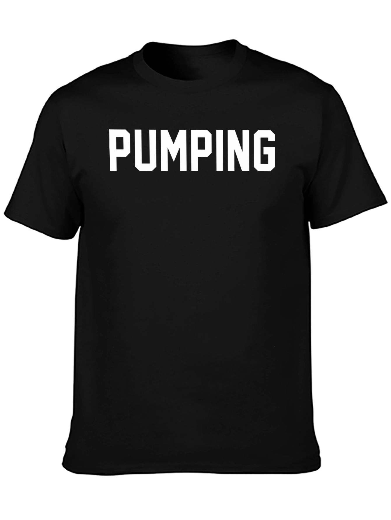 Pumping Black T-Shirt - Gym Workout Apparel