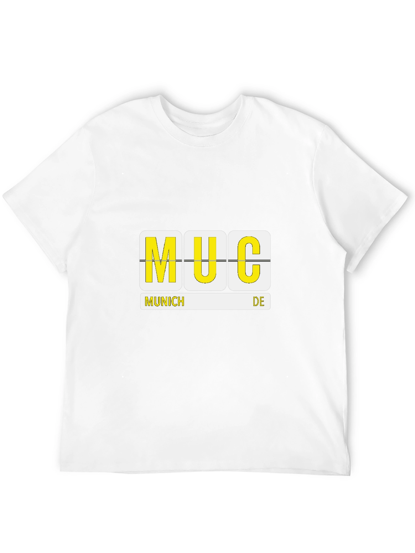 MUC Airport Code Black T-Shirt - Munich Germany