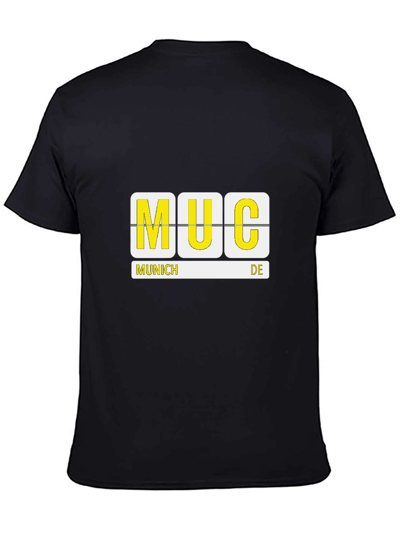 MUC Airport Code Black T-Shirt - Munich Germany