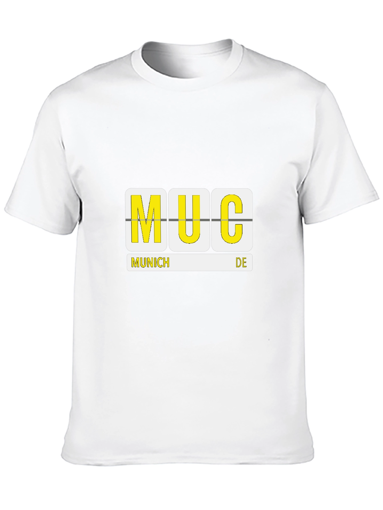 MUC Airport Code Black T-Shirt - Munich Germany