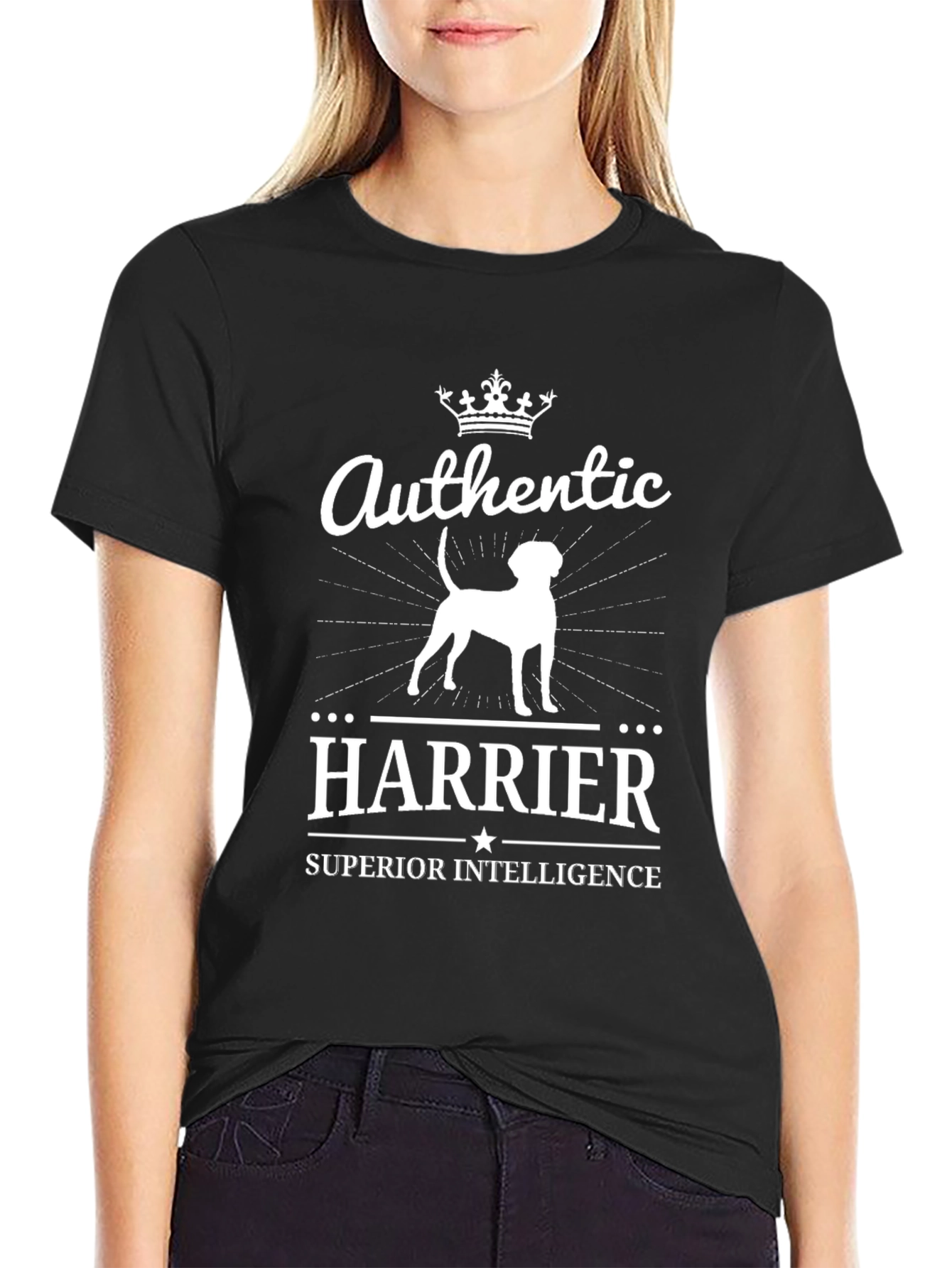 Authentic Harrier Dog T-Shirt - Superior Intelligence
