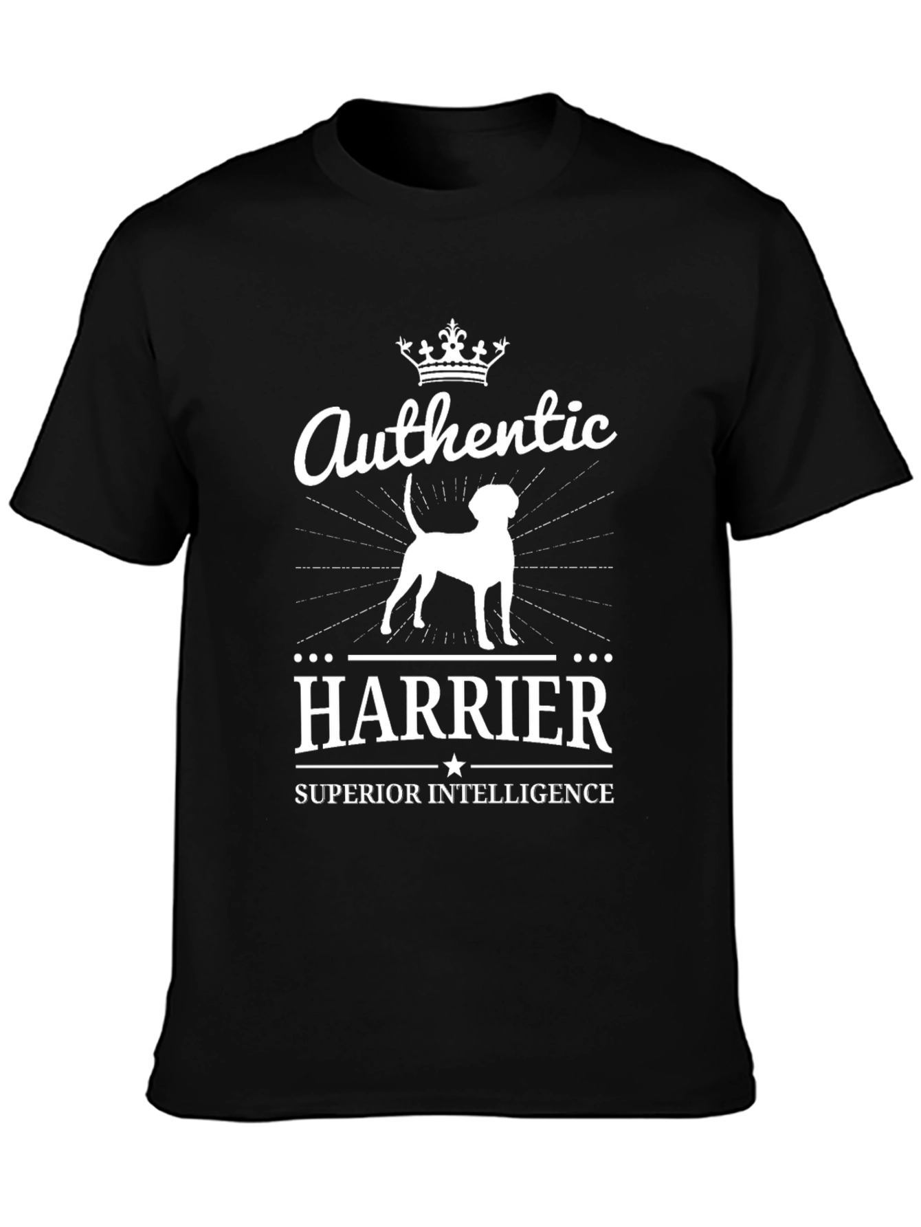 Authentic Harrier Dog T-Shirt - Superior Intelligence
